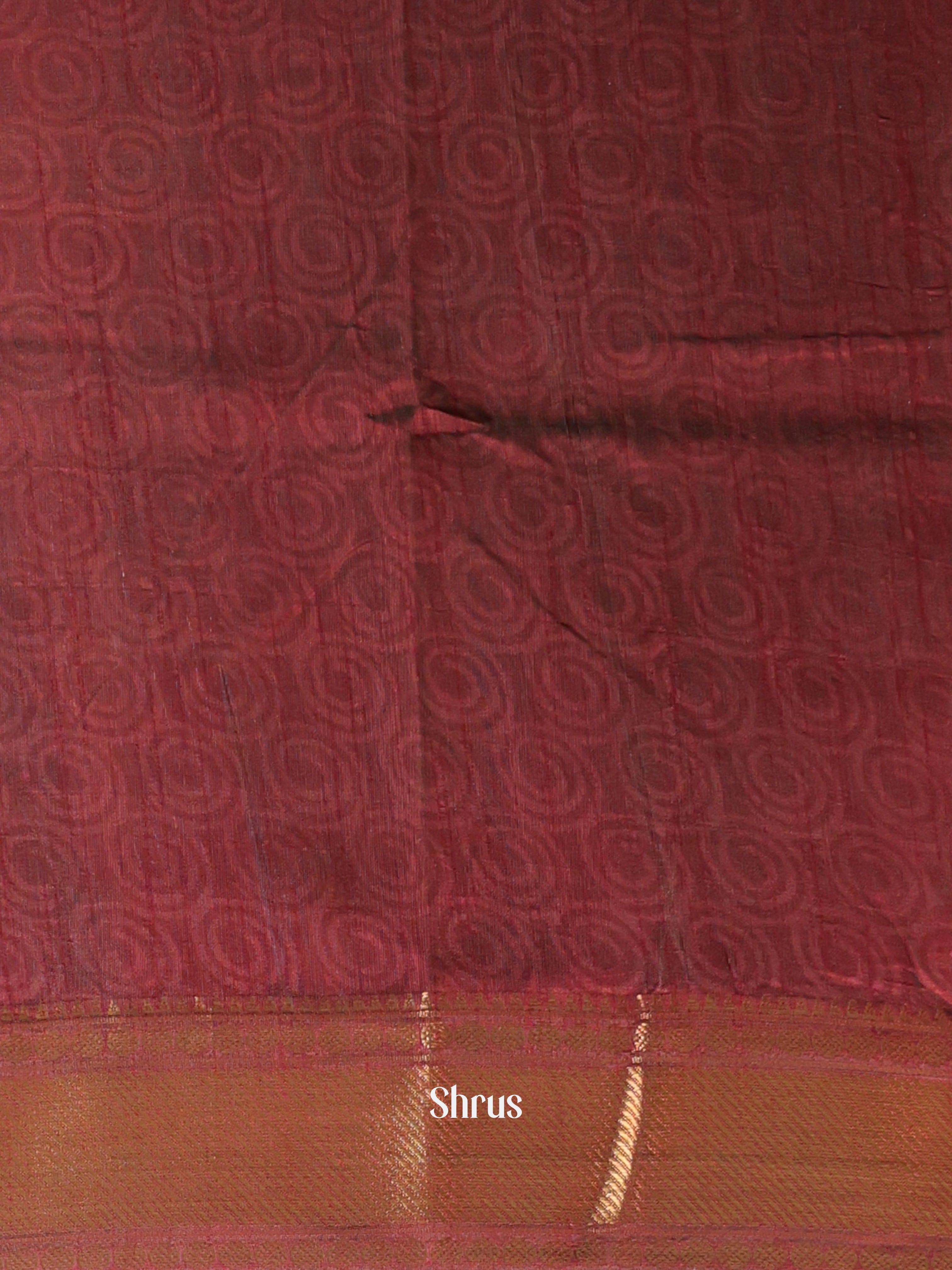 Green & Brown - Semi Patola Saree