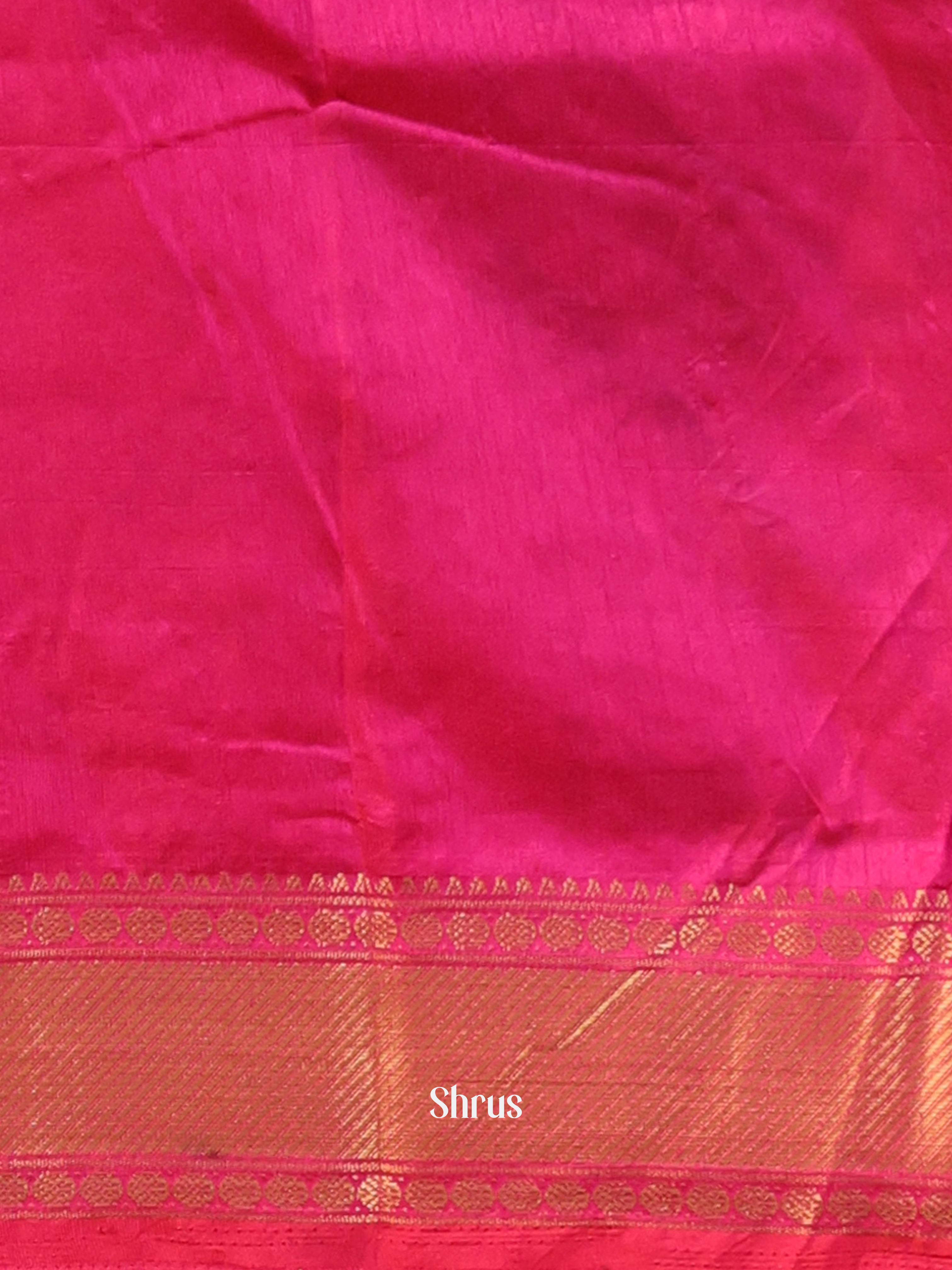 Purple & Pink- Semi Patola Saree