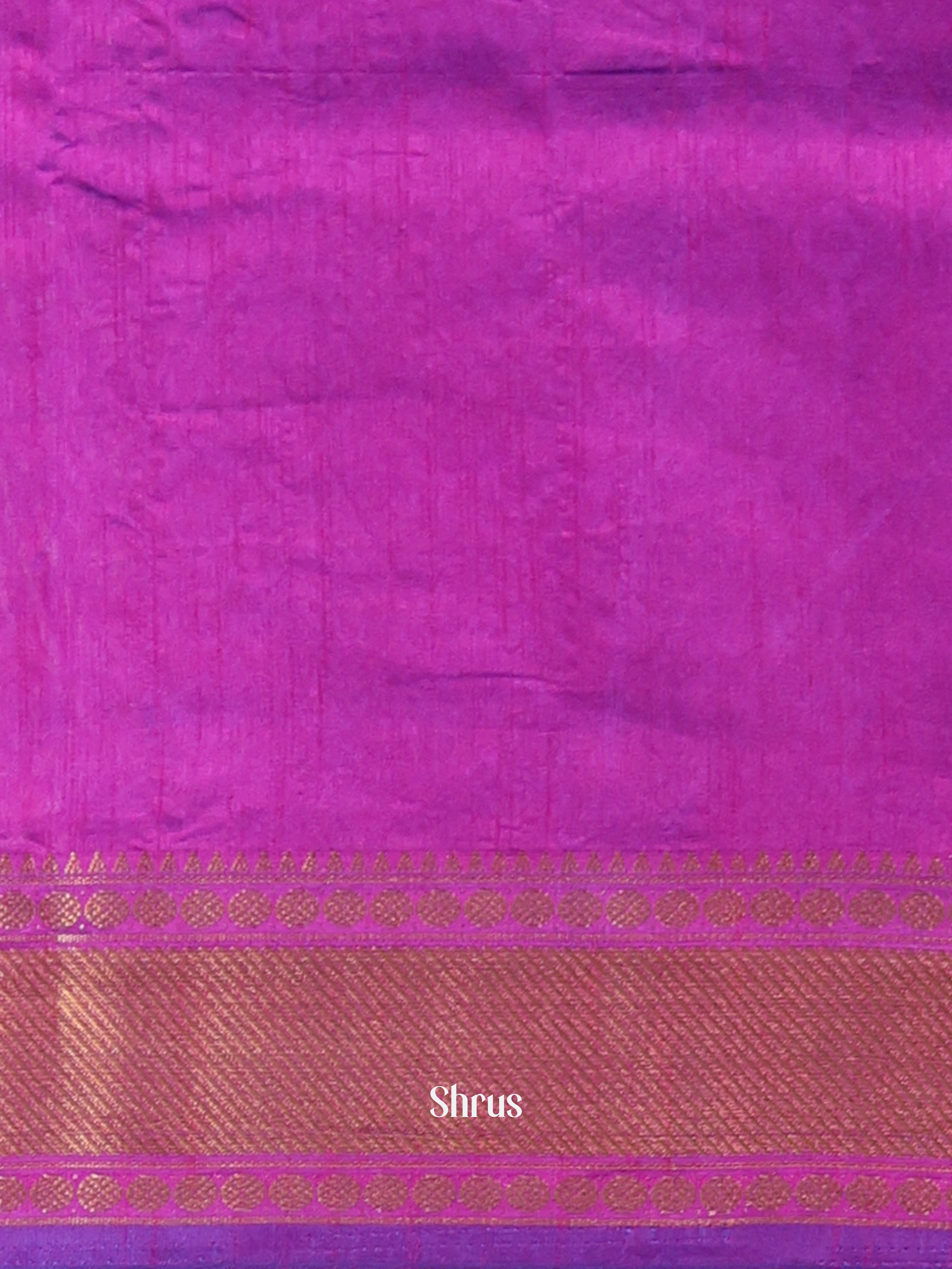 Blue & Purple- Semi Patola Saree