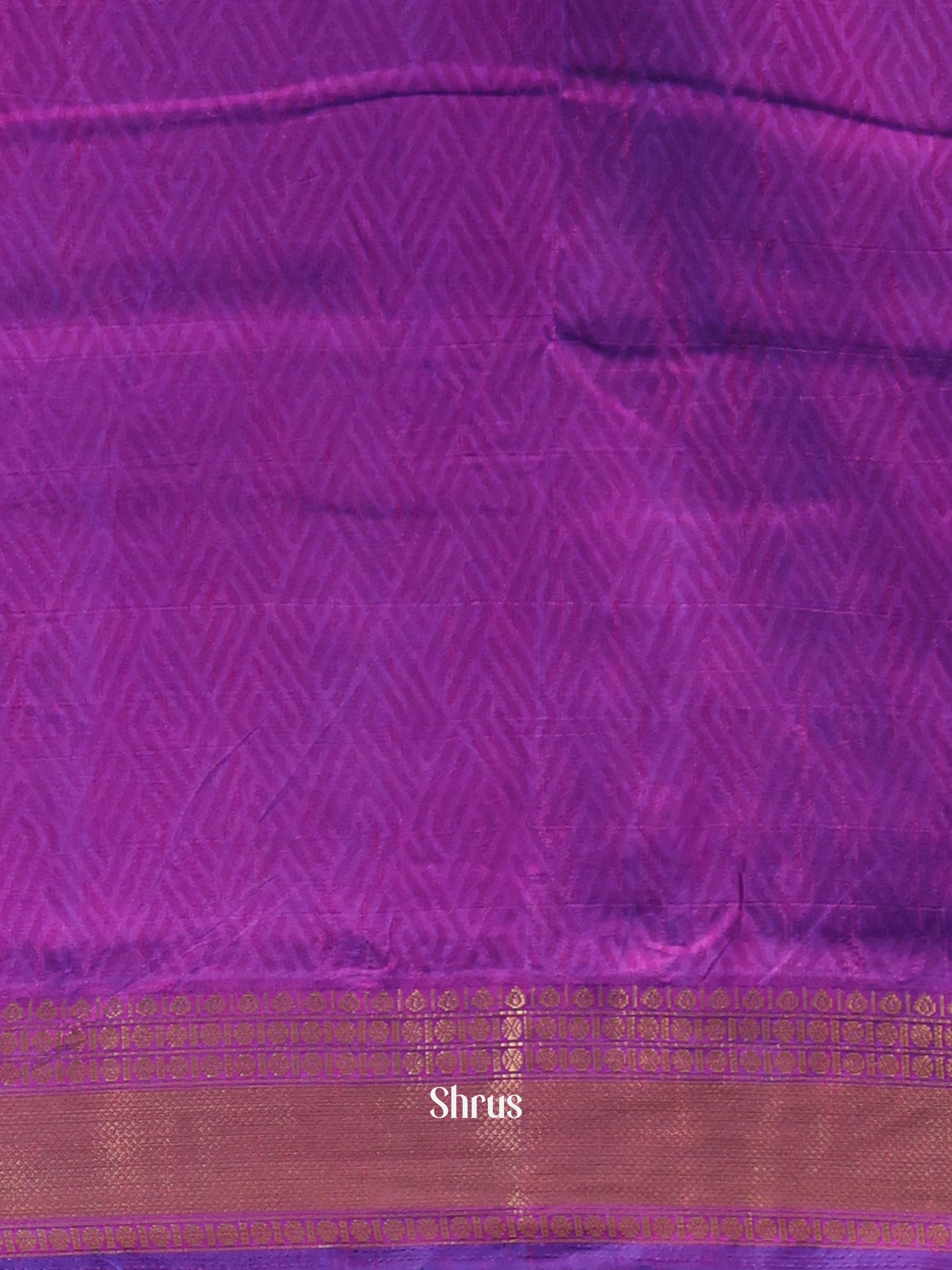 Blue & Purple- Semi Patola Saree