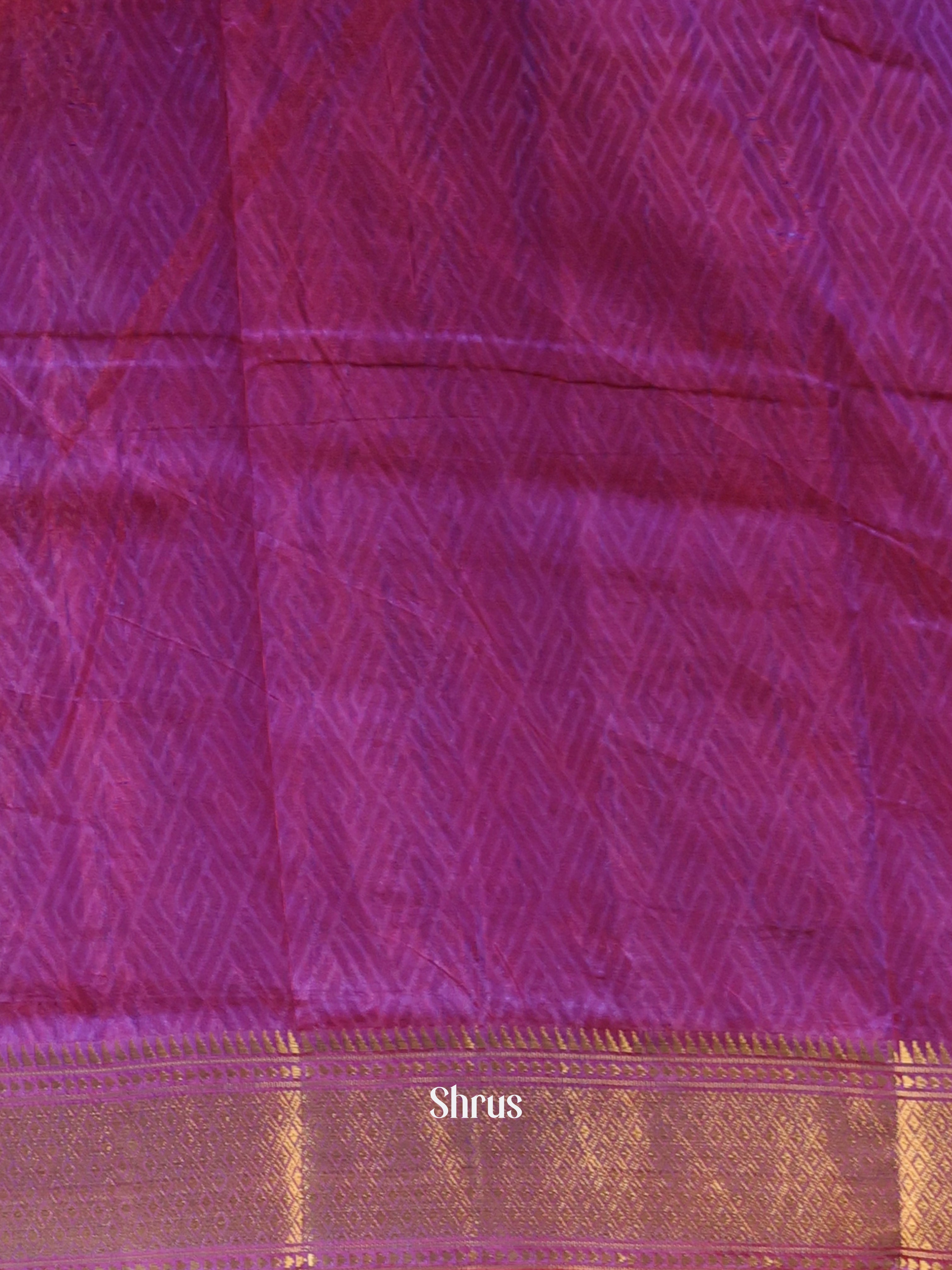 Pink & Purple - Semi Patola Saree