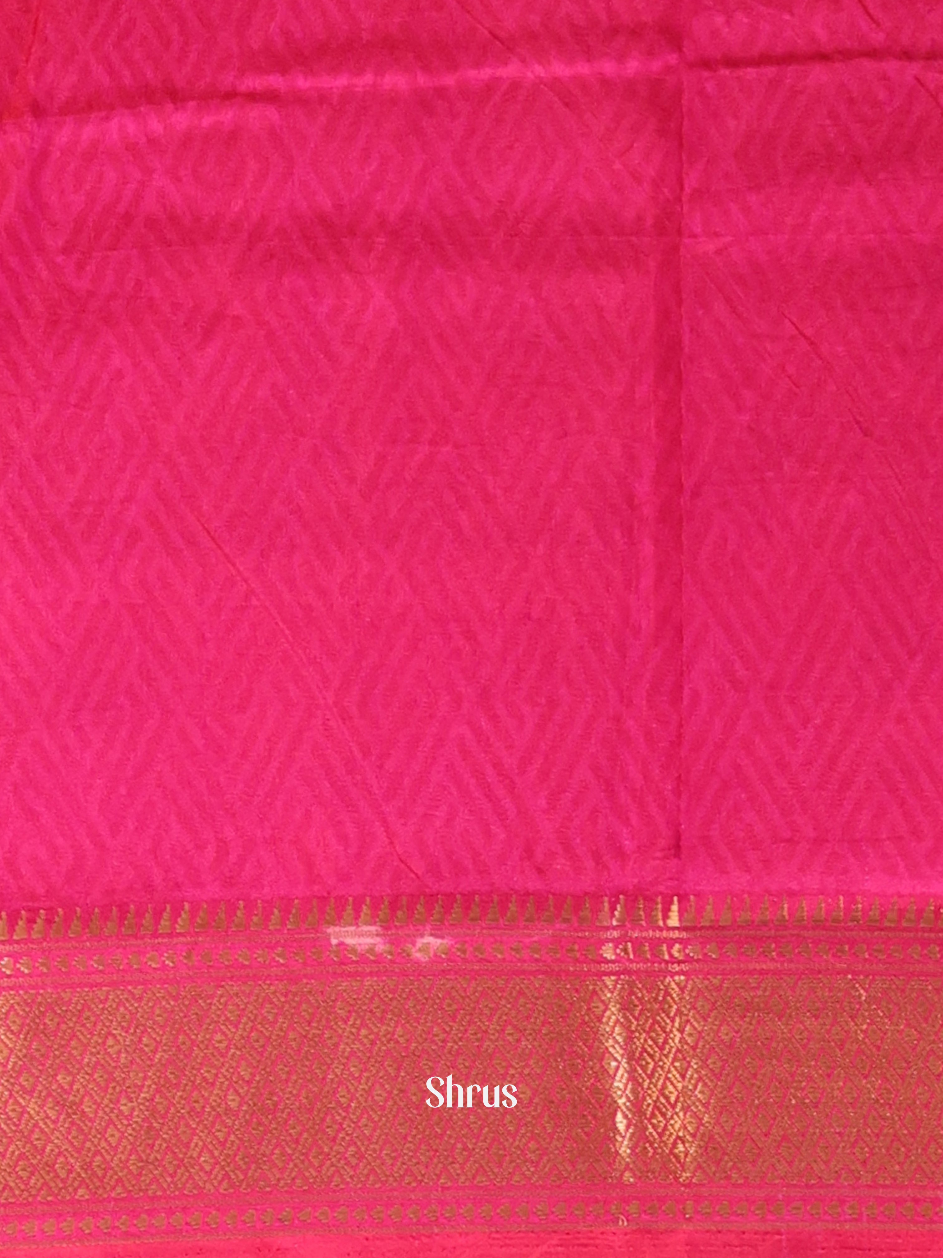 Purple & Pink- Semi Patola Saree