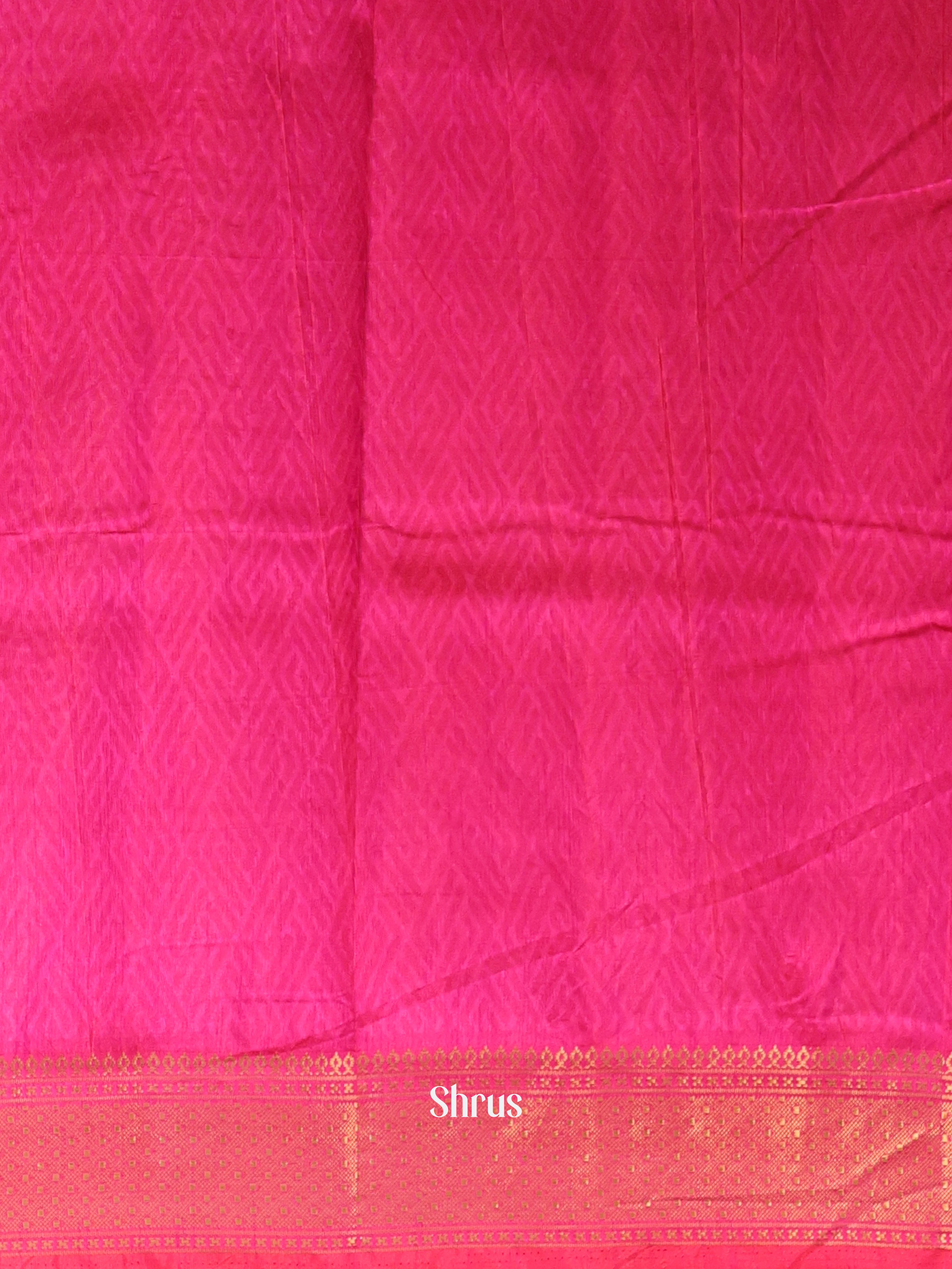 Purple  & Pink - Semi Patola Saree