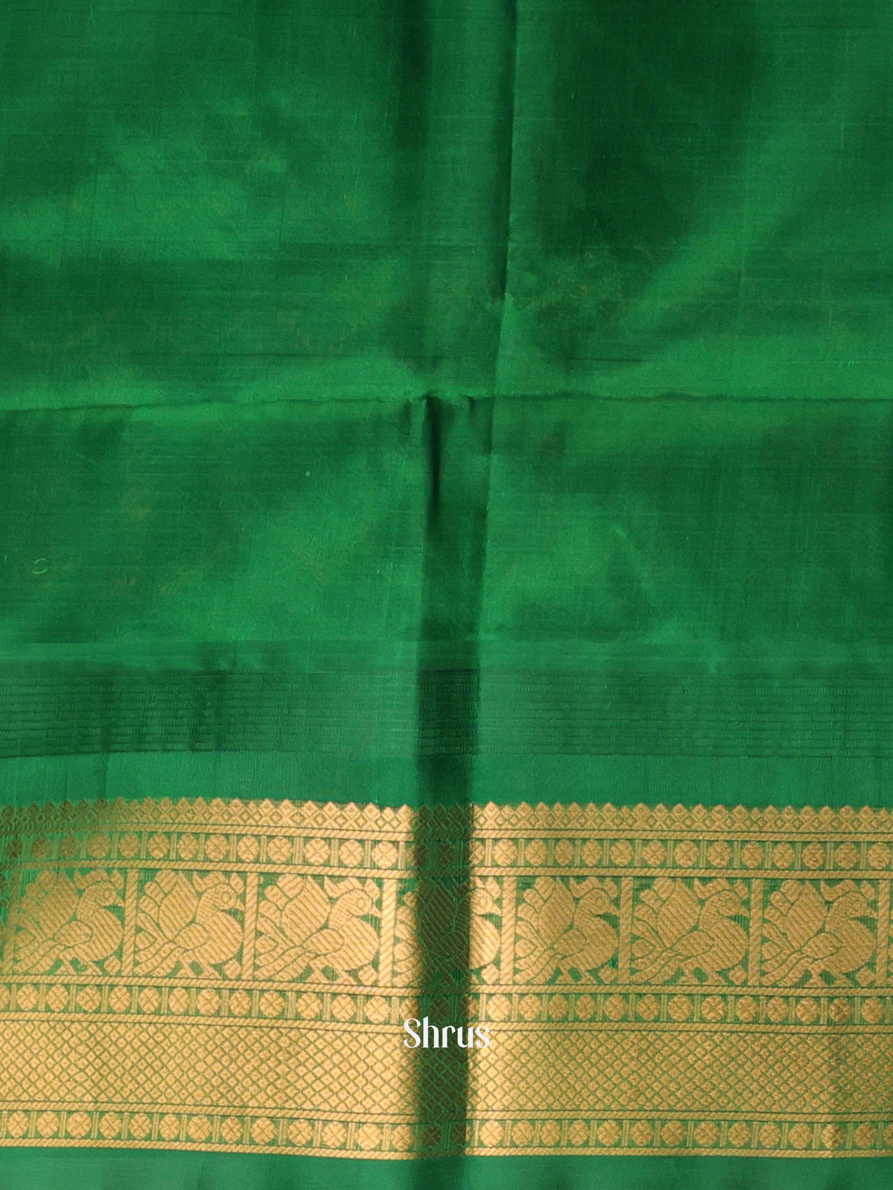 Blue & Green- Soft Silk Saree