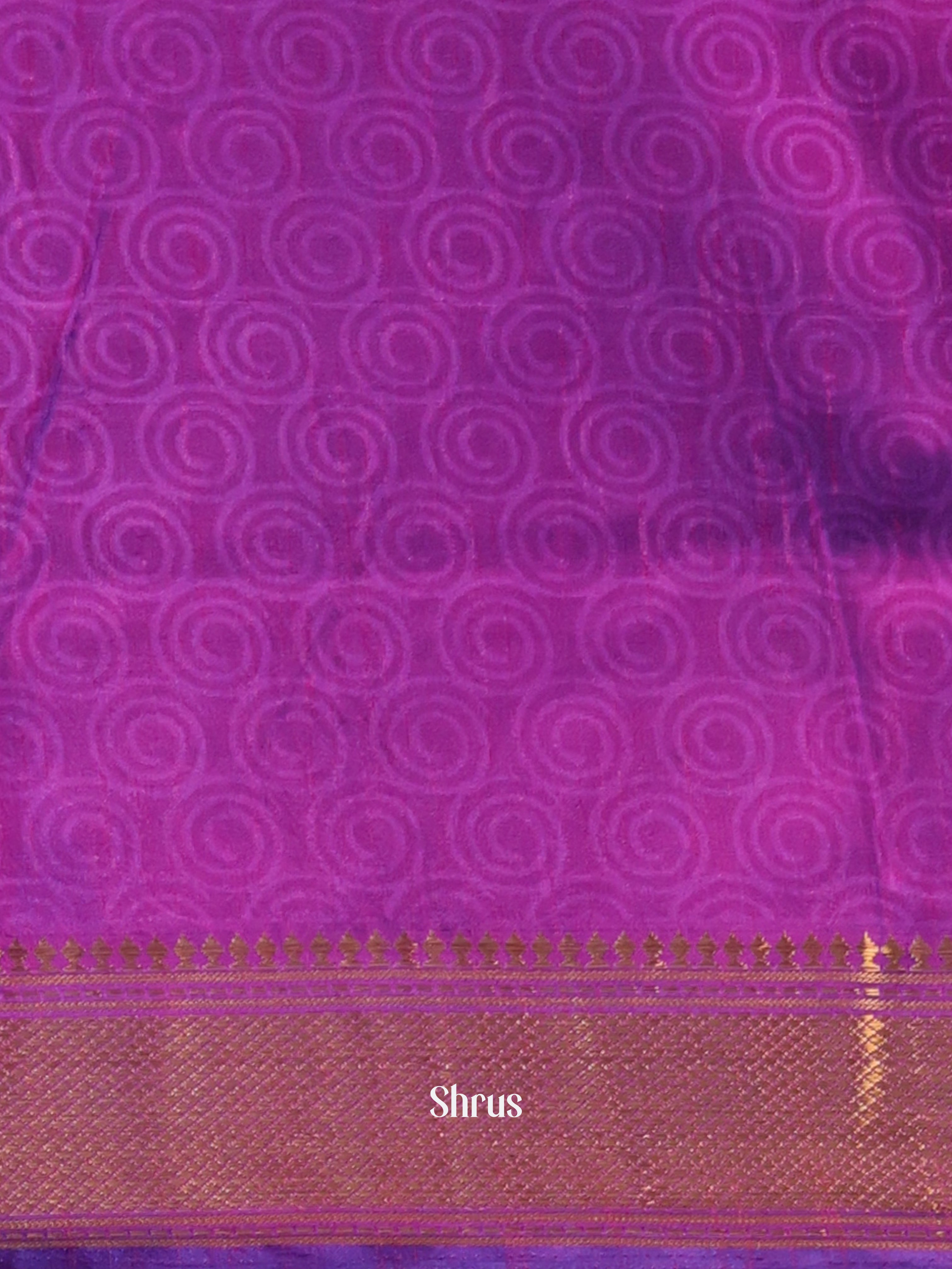 Blue & Purple - Semi Patola Saree