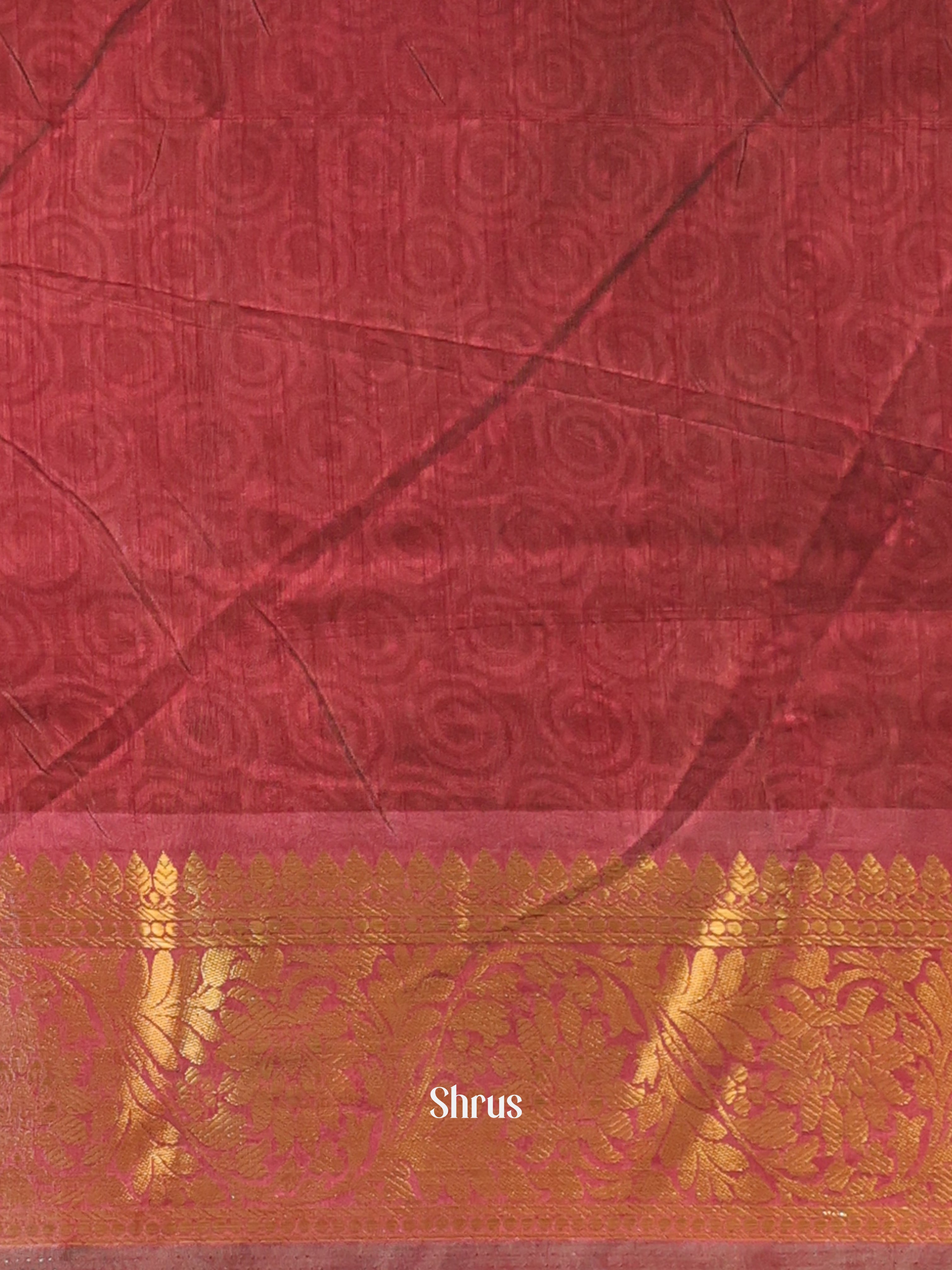 Green & Brown - Semi Patola Saree