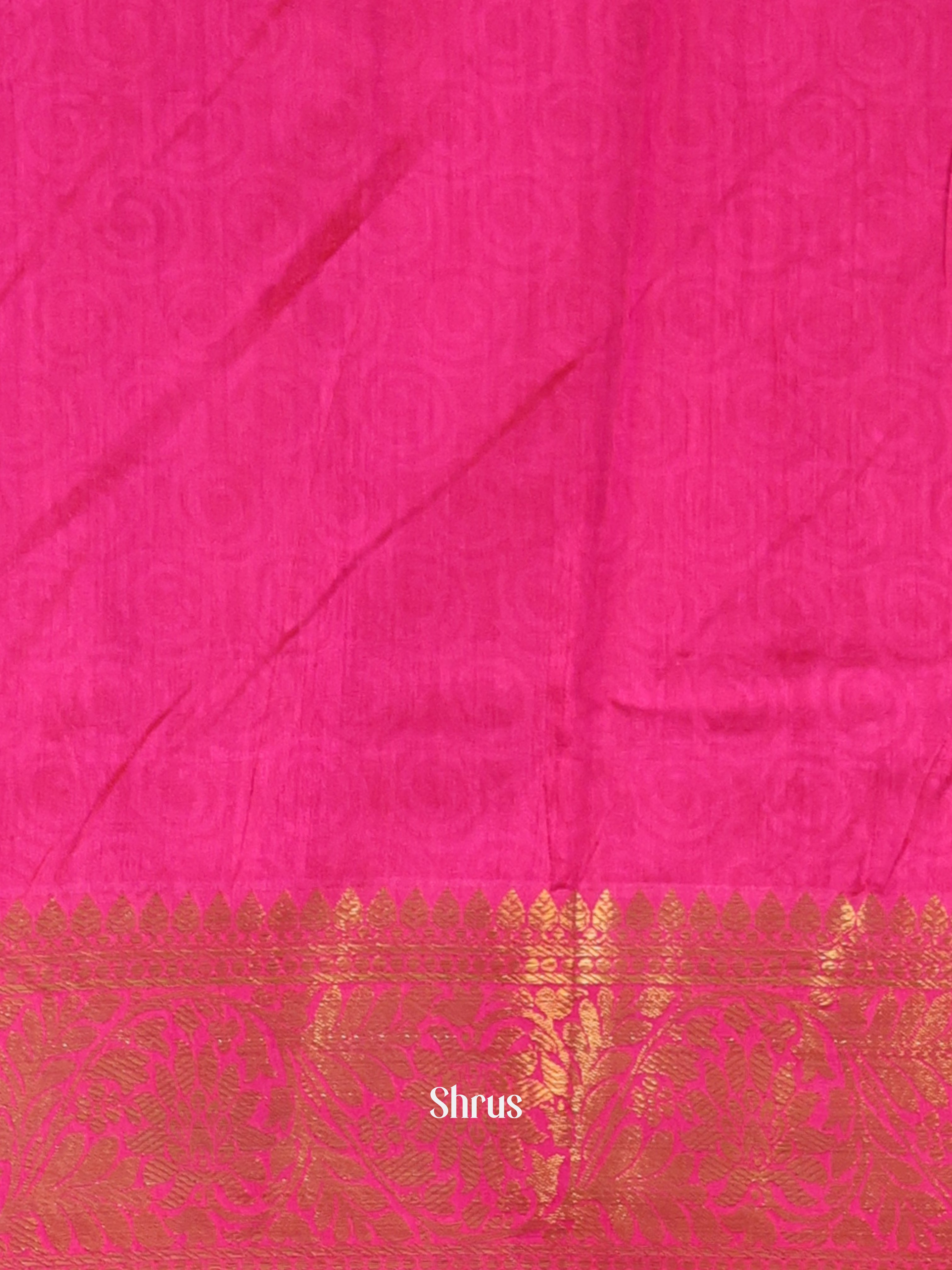 Purple & Pink  - Semi Patola Saree