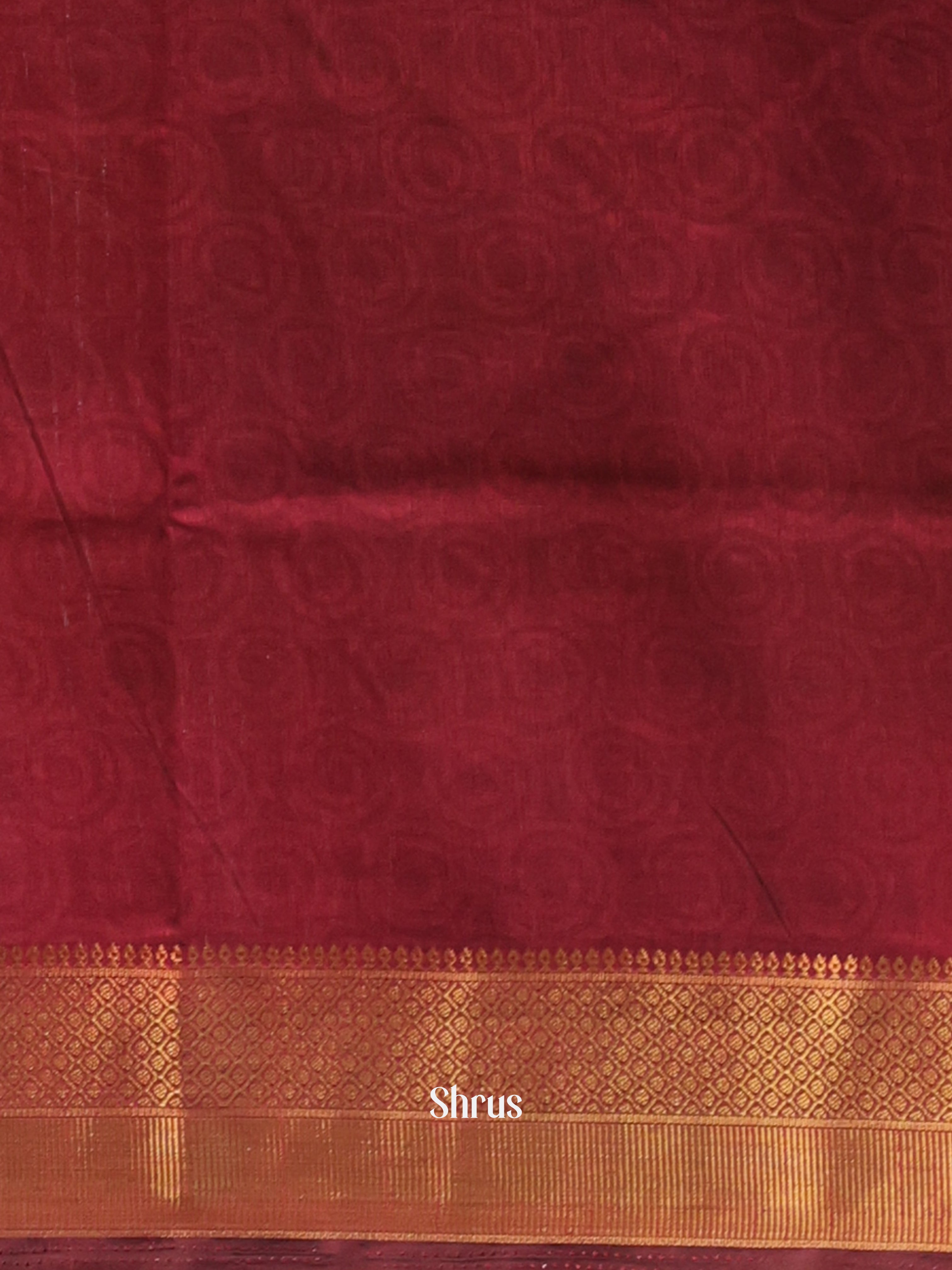 Black & Maroon- Semi Patola Saree