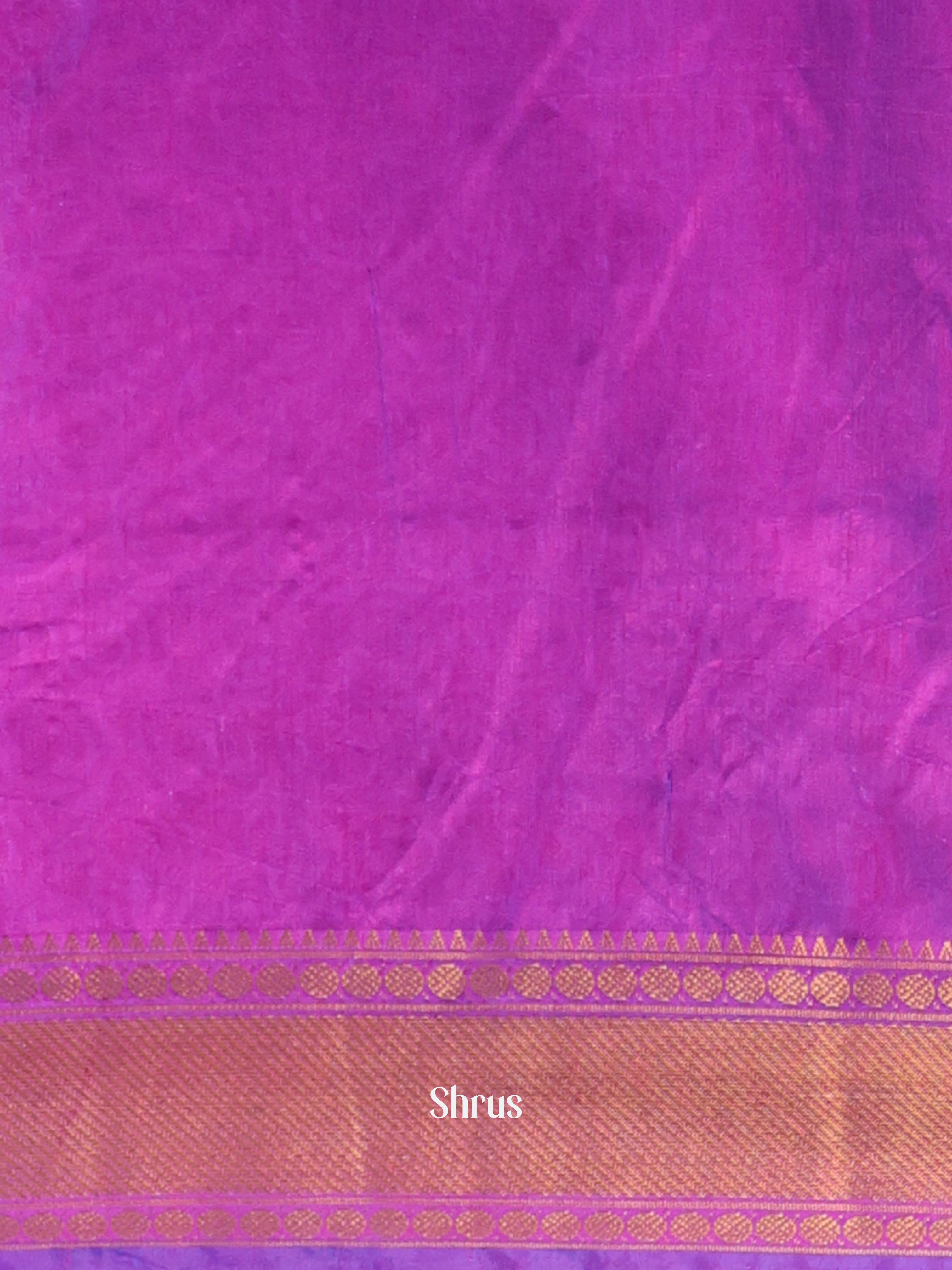 Blue & Purple - Semi Patola Saree