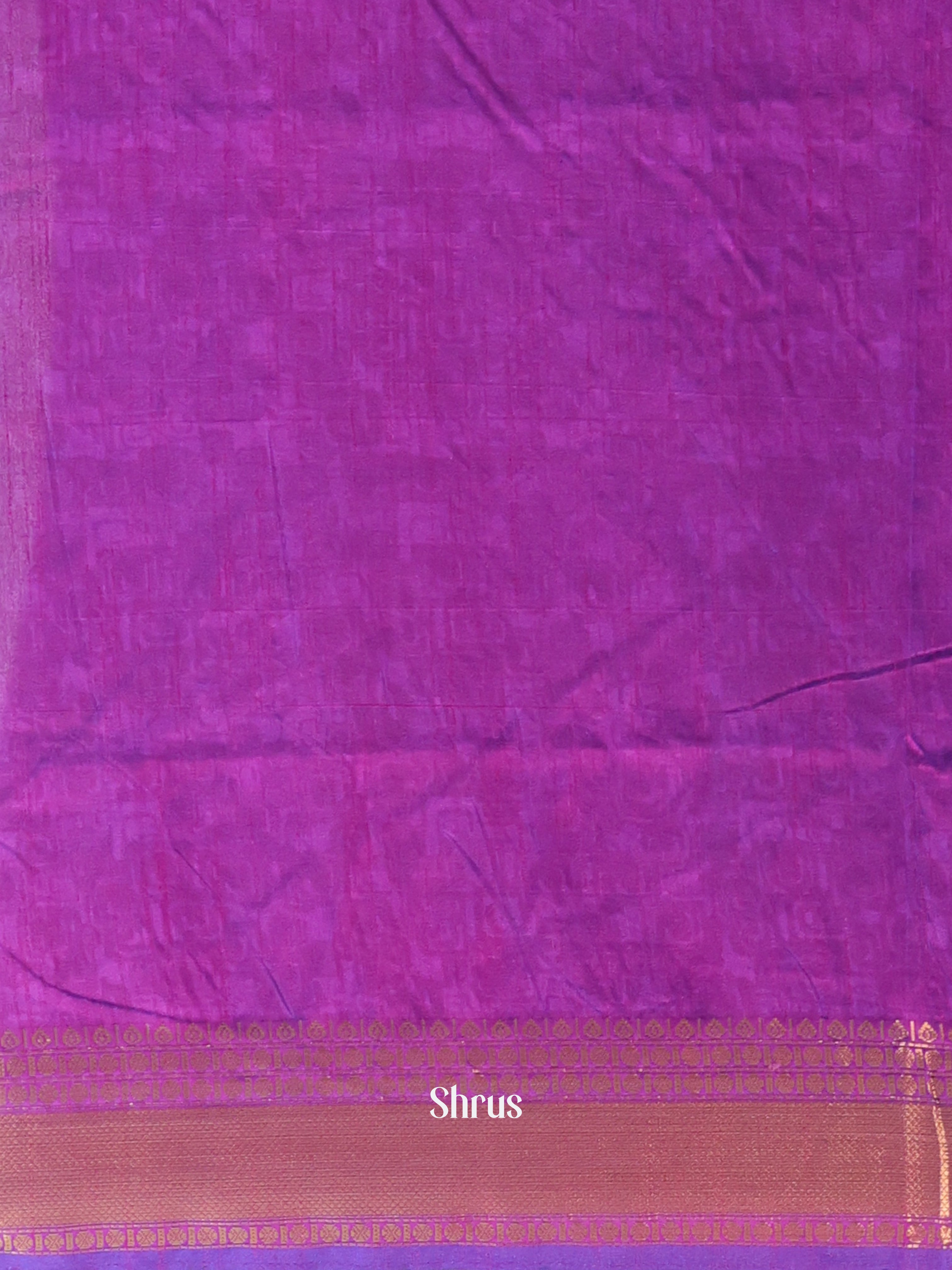 Blue & Purple - Semi Patola Saree