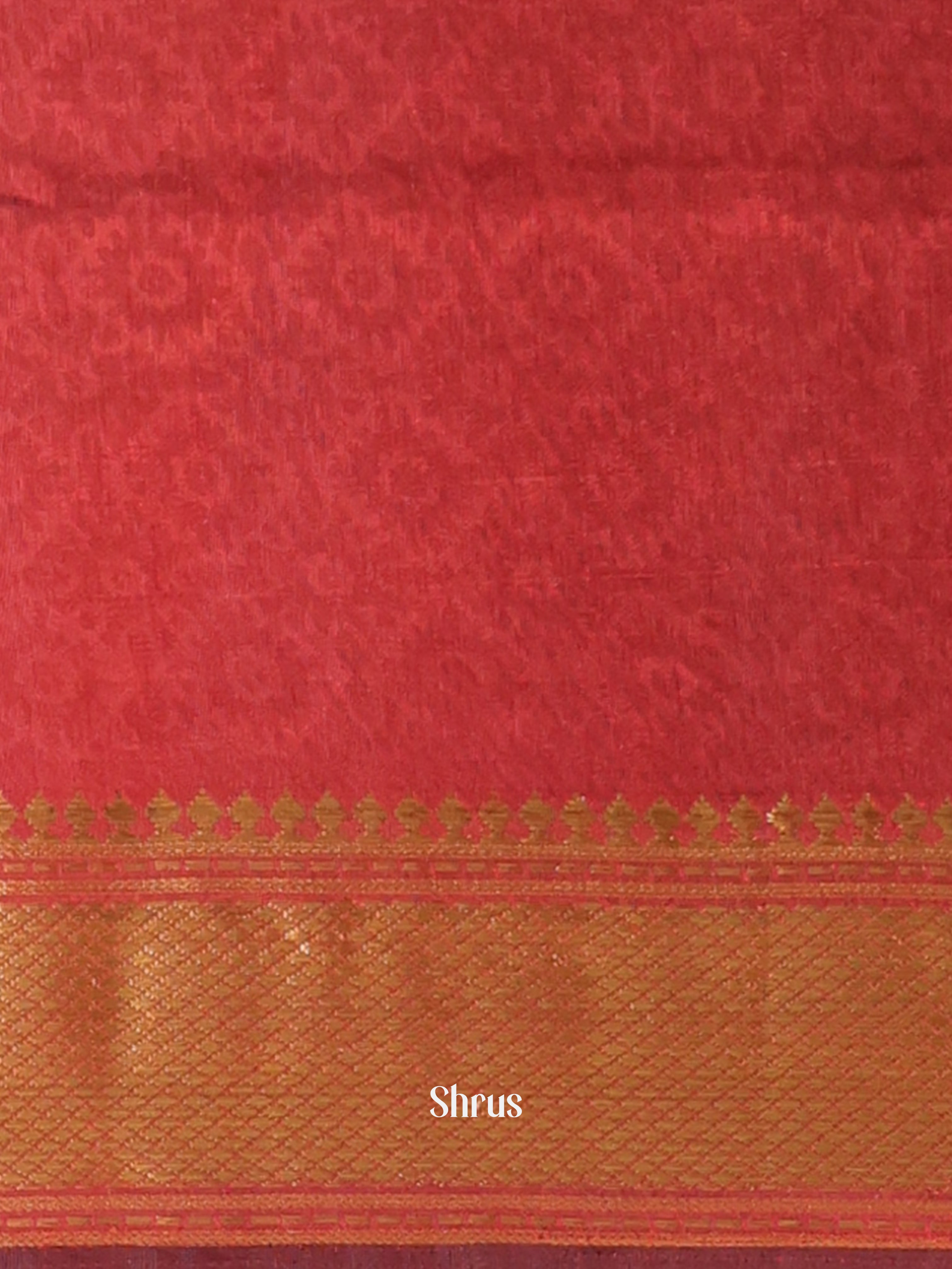 Black & Maroon - Semi Patola Saree