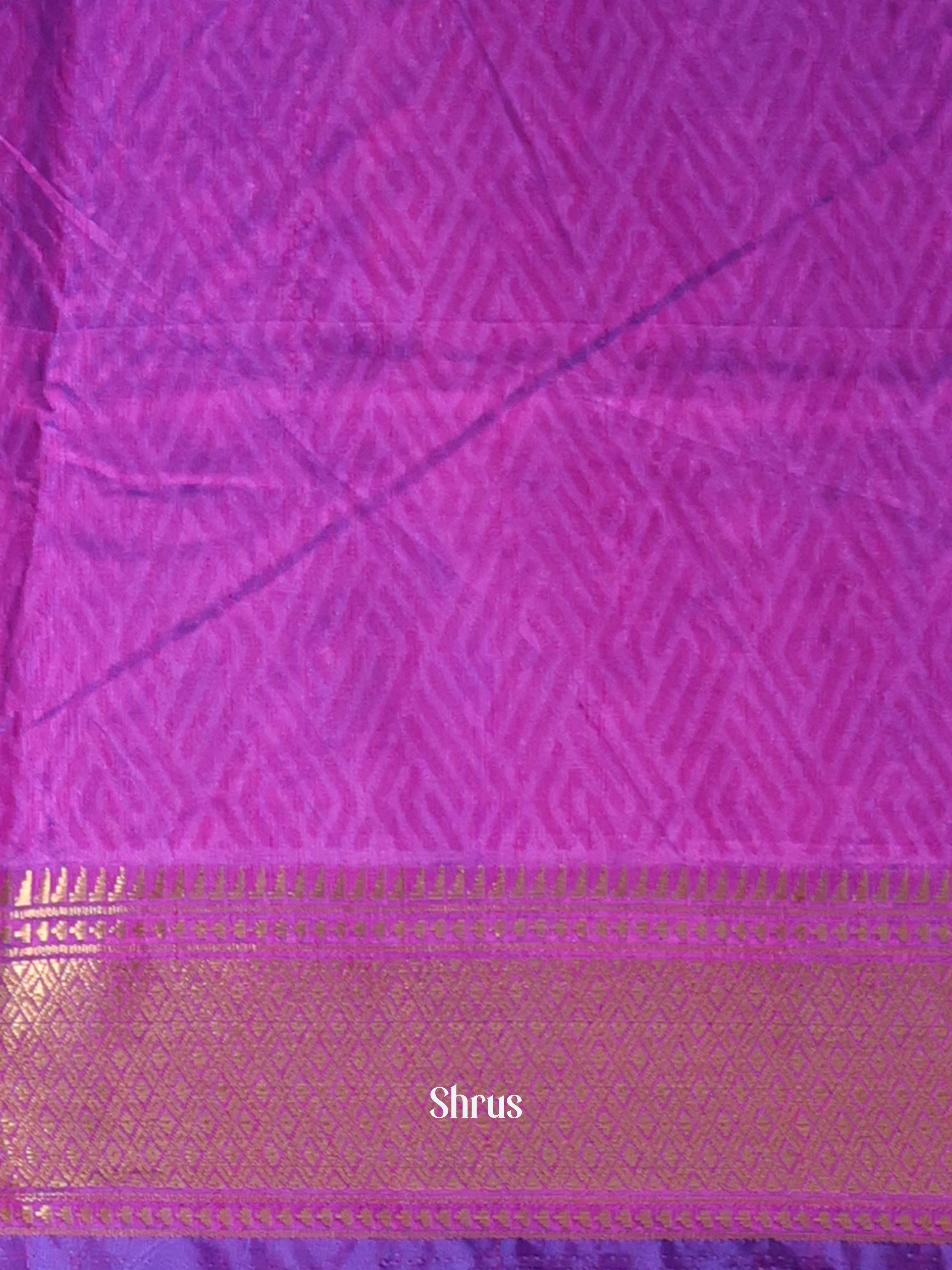 Blue & Purple- Semi Patola Saree