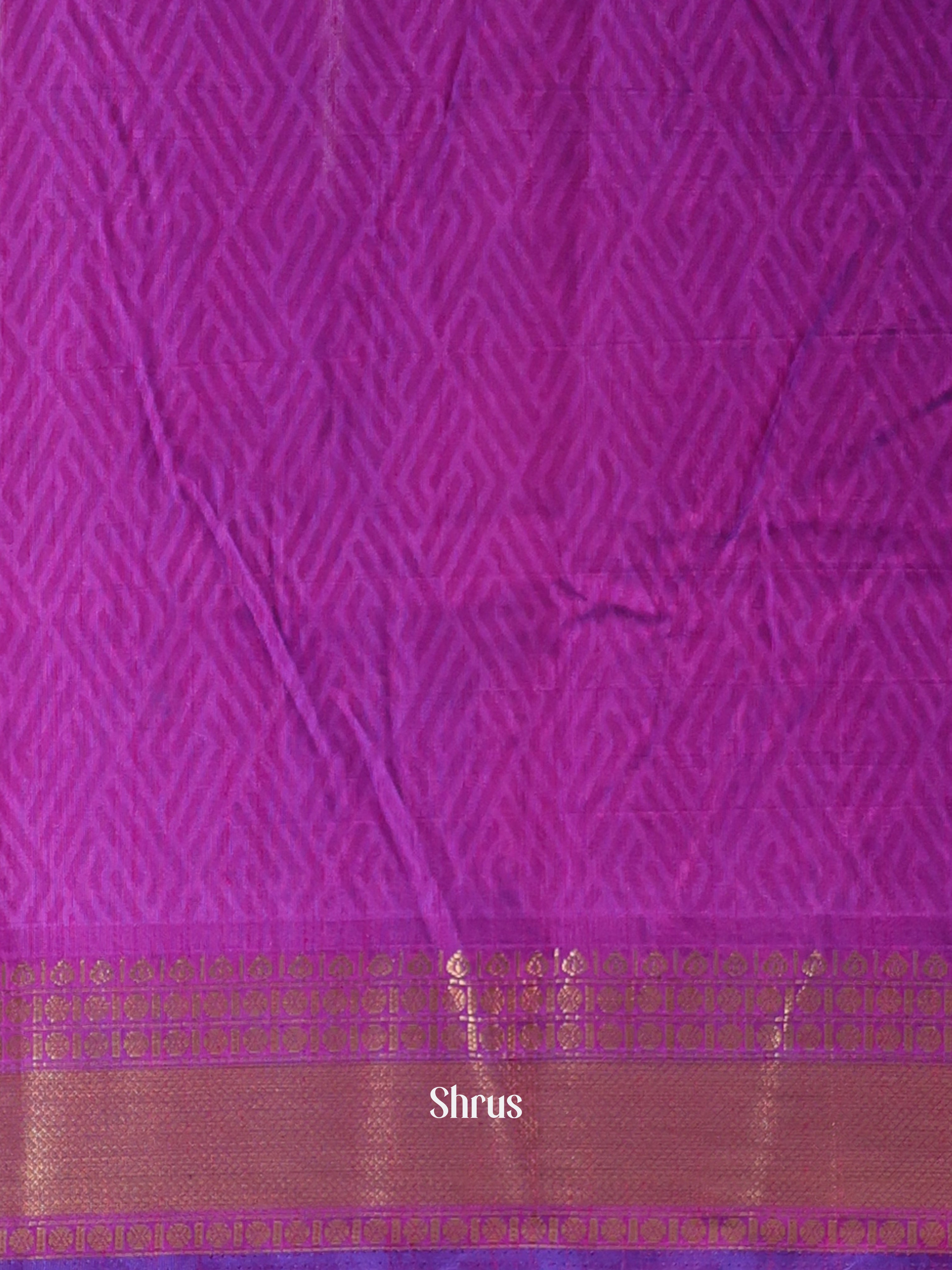 Blue & Purple - Semi Patola Saree