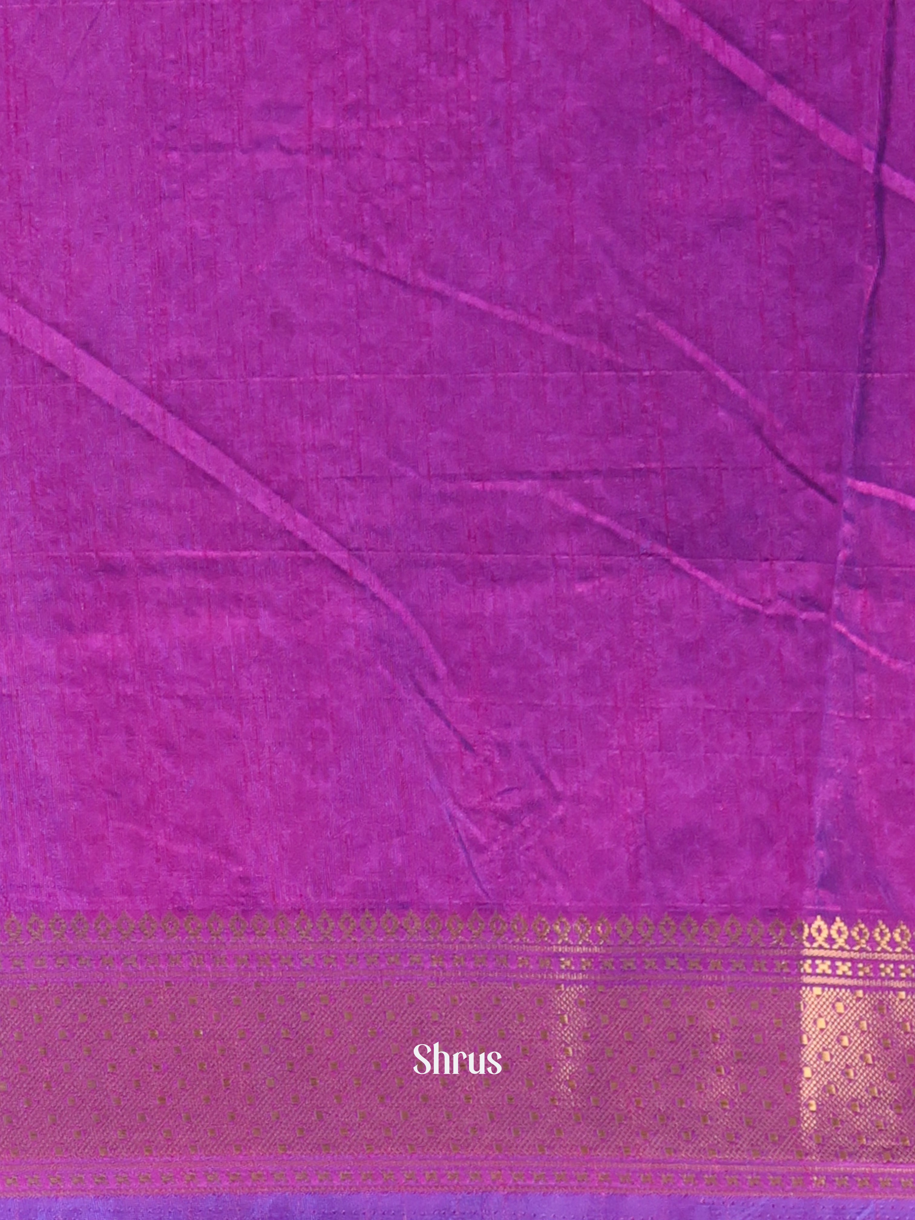 Blue & Purple - Semi Patola Saree