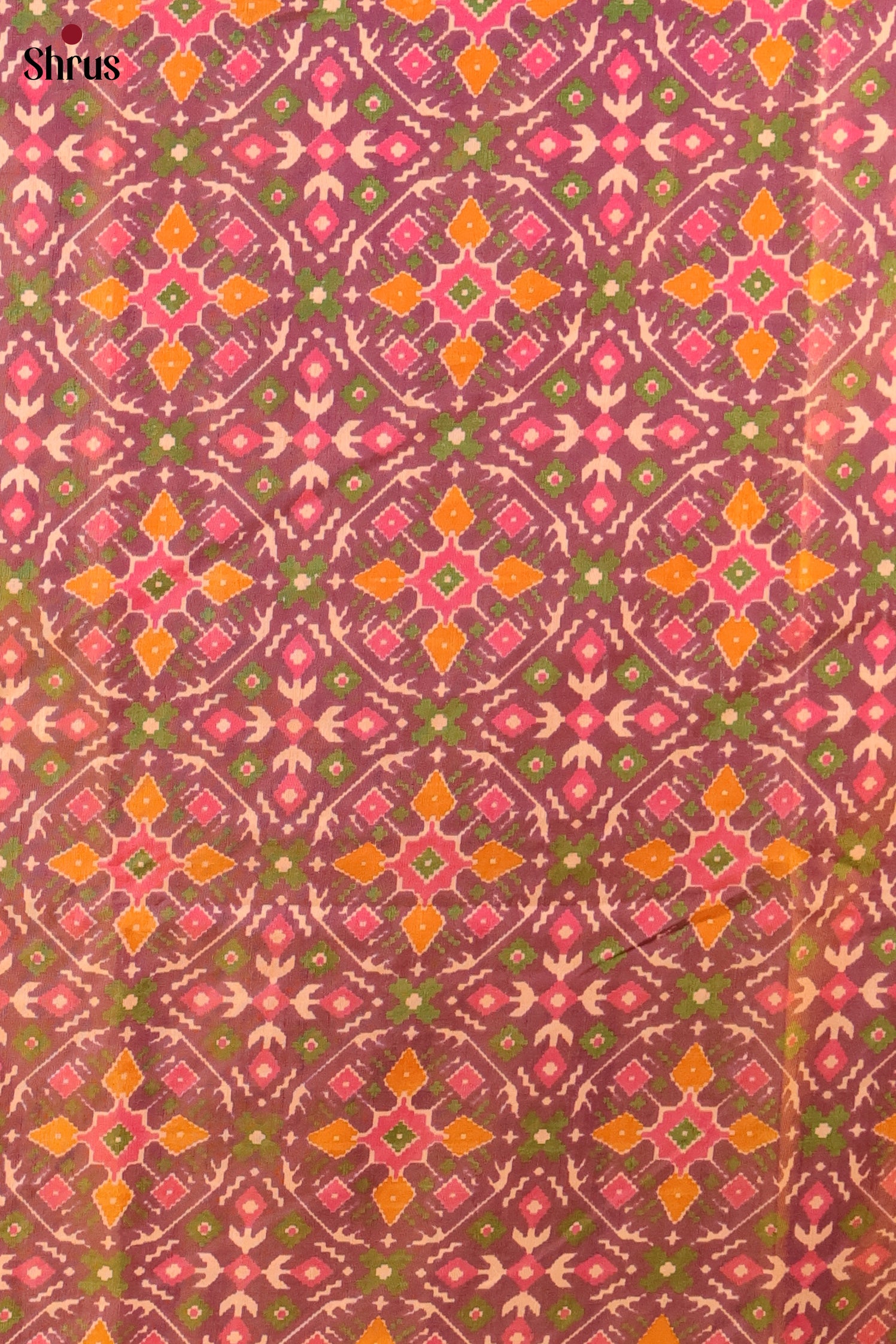 Double shaded Purple & Pink - Semi patola salwar