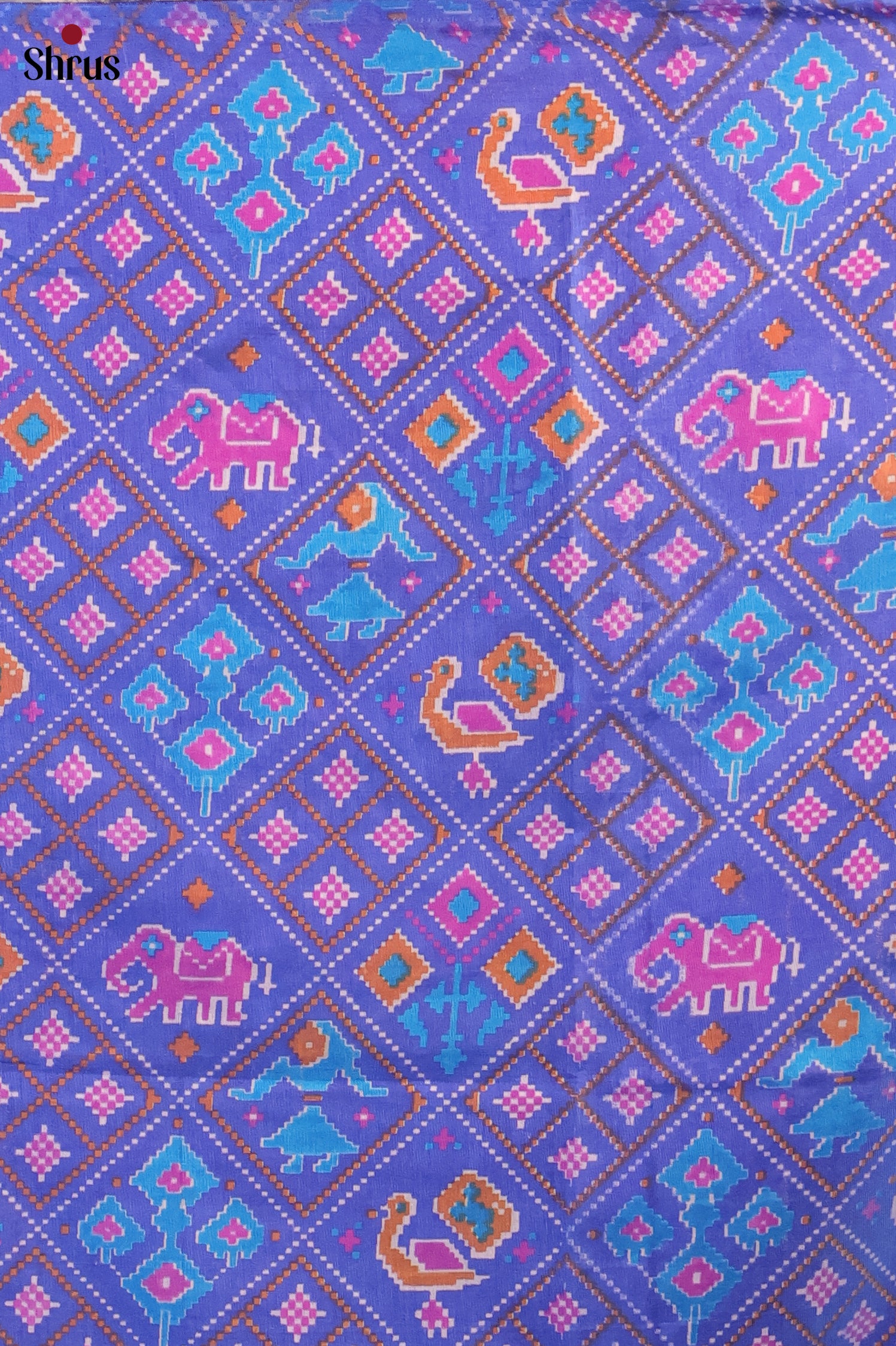 Blue & Purple - Semi patola salwar