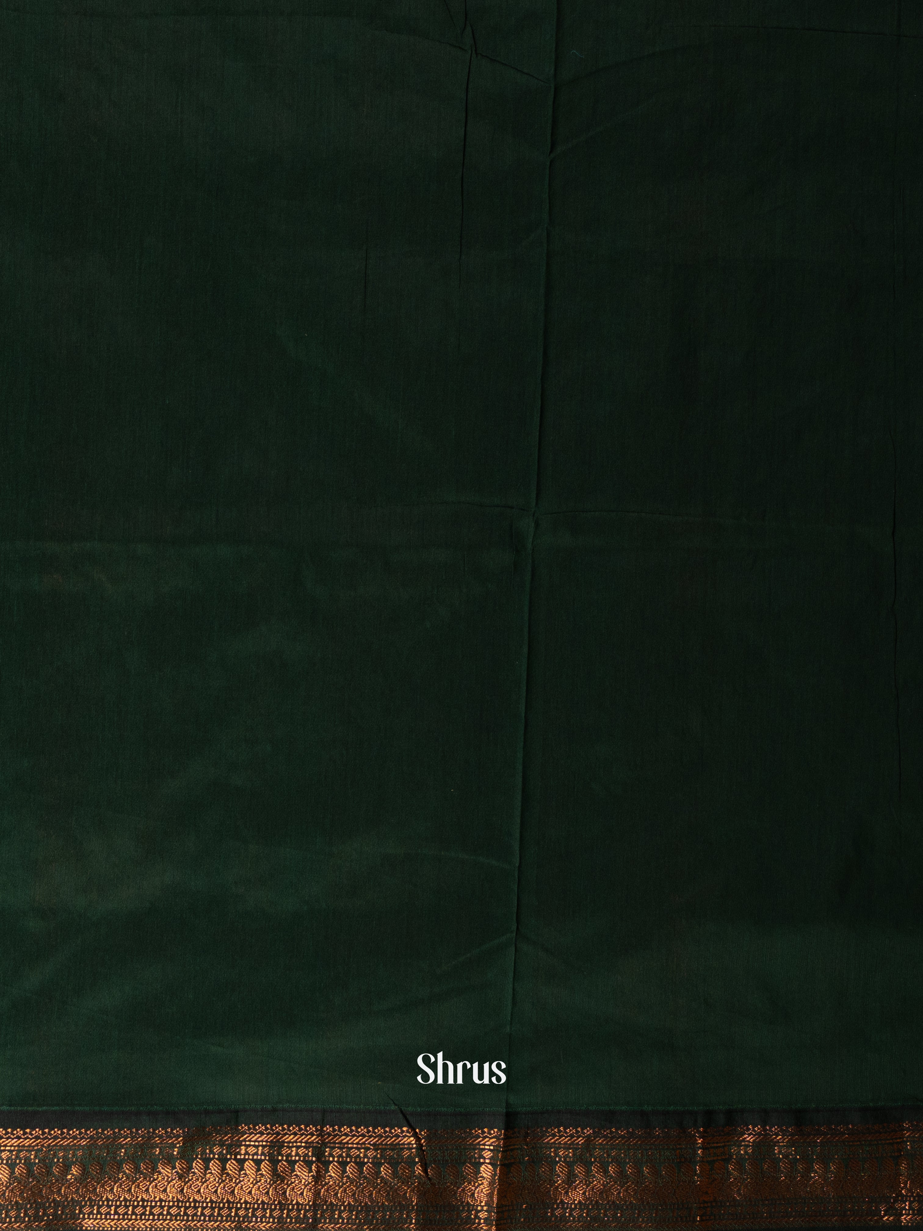 Lite Green & Green- Kalyani Cotton Saree - Shop on Shrus.com