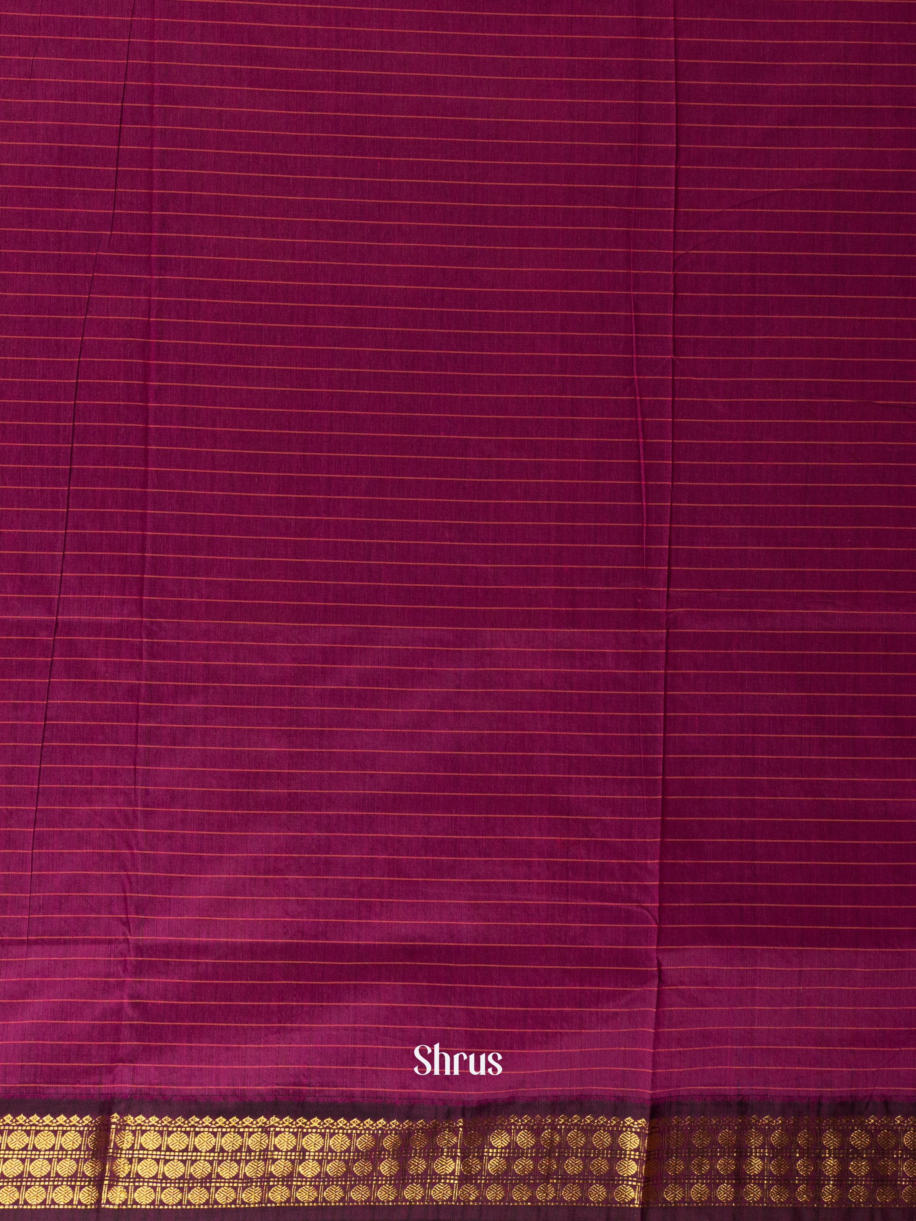 Purple & Maroon- Kalyani Cotton Saree