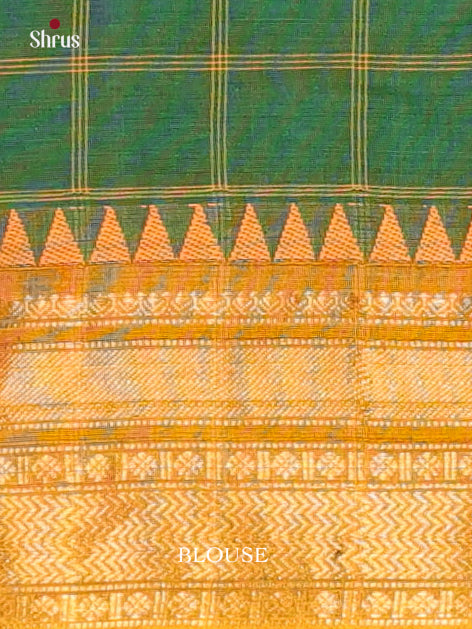 Green & Mustard - Chettinad Cotton Saree