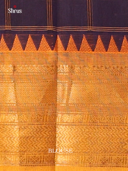 Violet & Mustard- Chettinad Cotton Saree