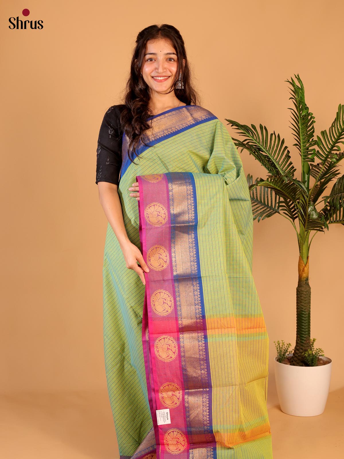 Green & Pink - Chettinad Cotton Saree