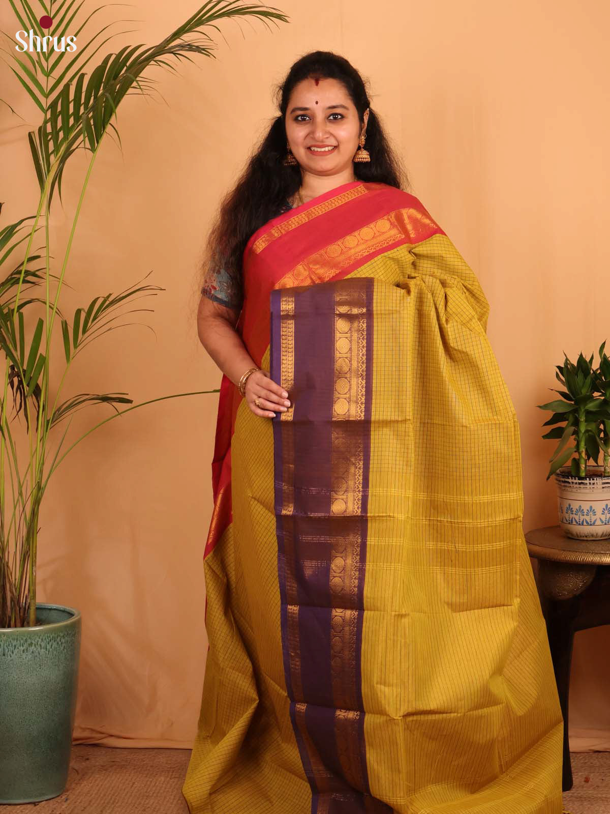 Green & Purple - Chettinad Cotton Saree