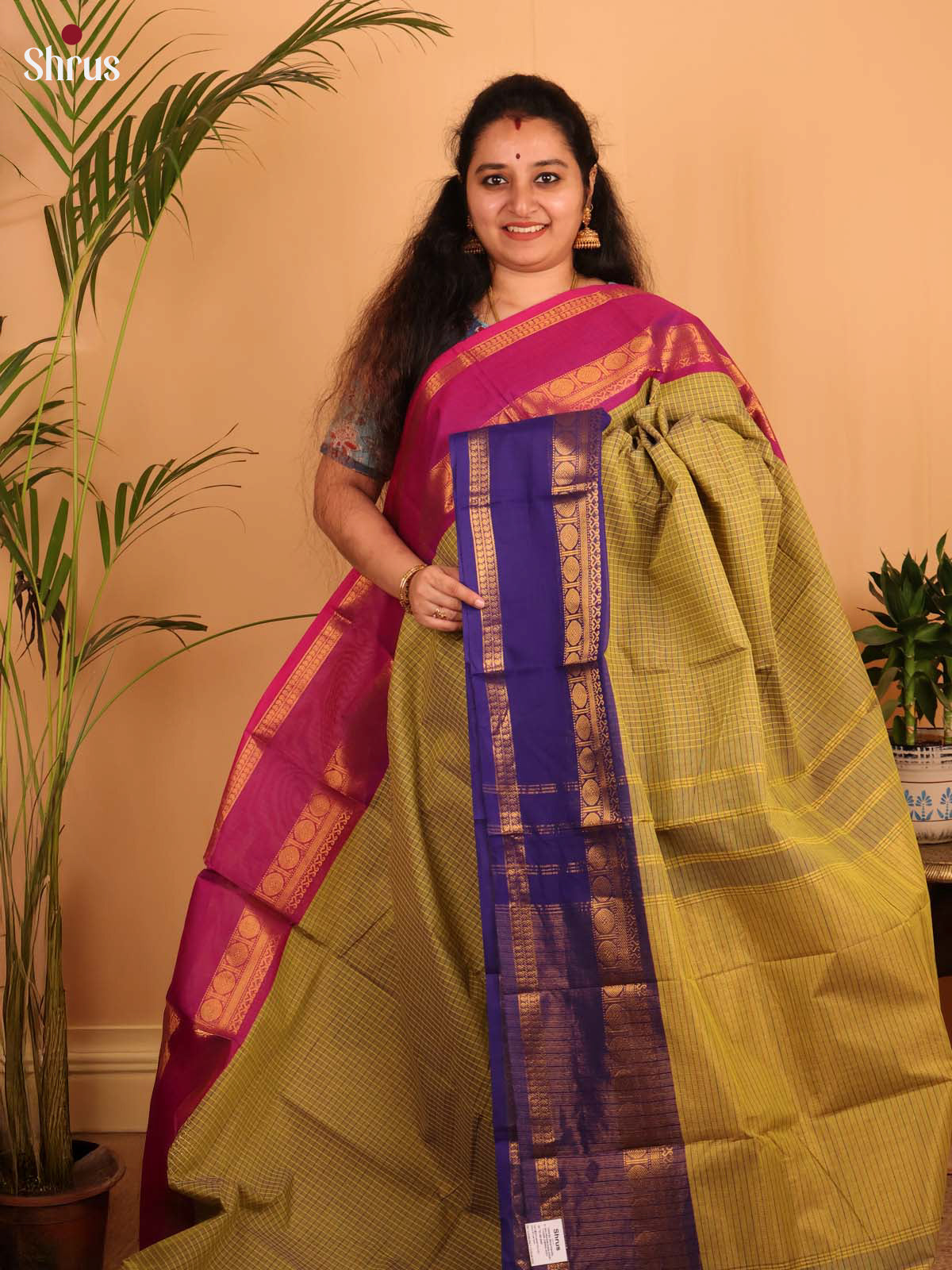 Green & Purple - Chettinad Cotton Saree