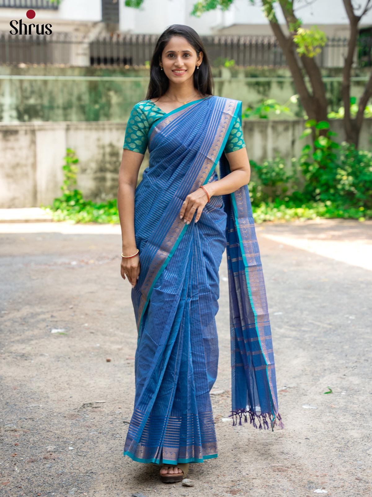 Blue - Chettinad Cotton Saree