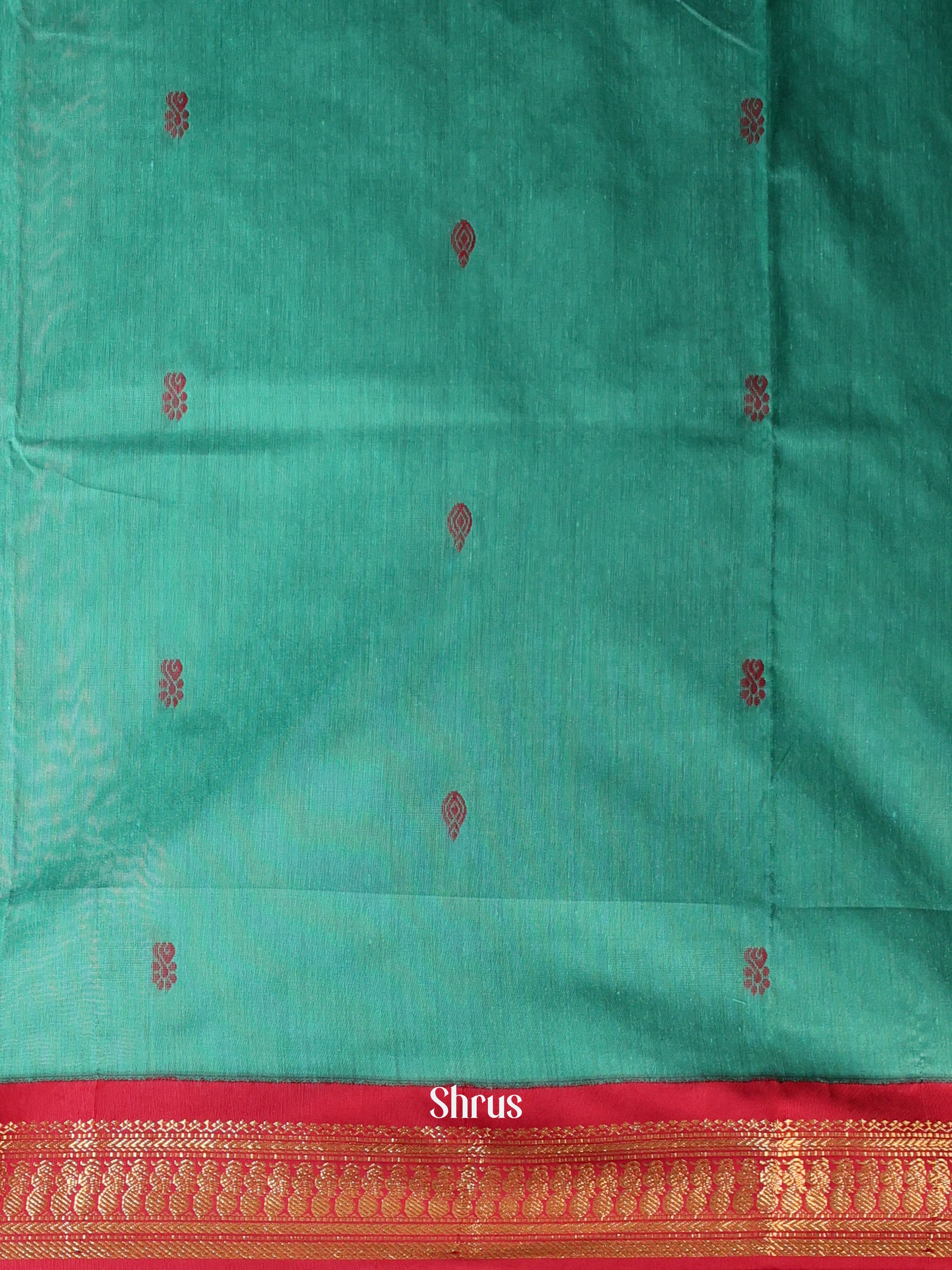 Green & Maroon- Kalyani Cotton salwar unstitch