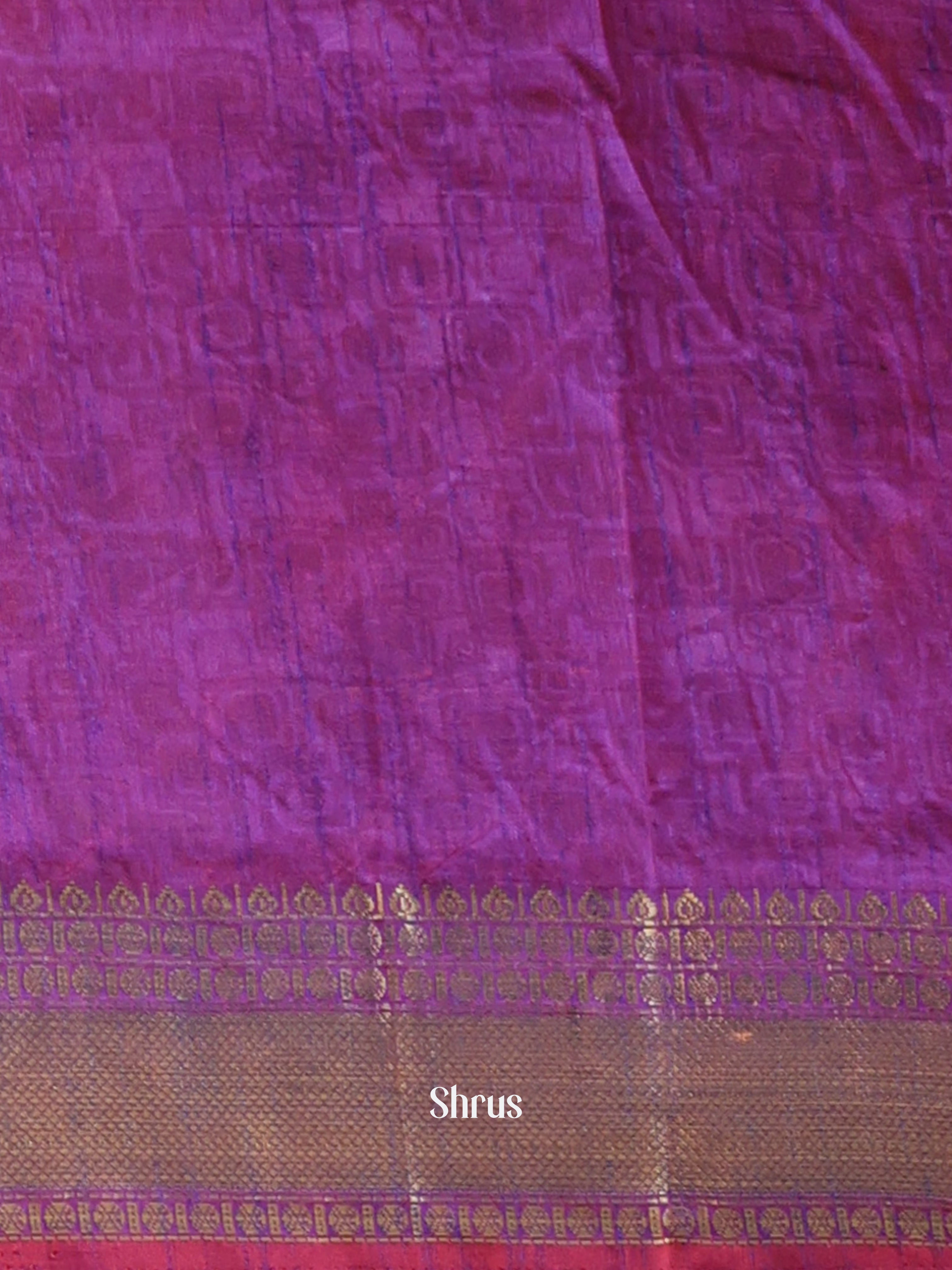 Pink & Purple - Semi Patola Saree