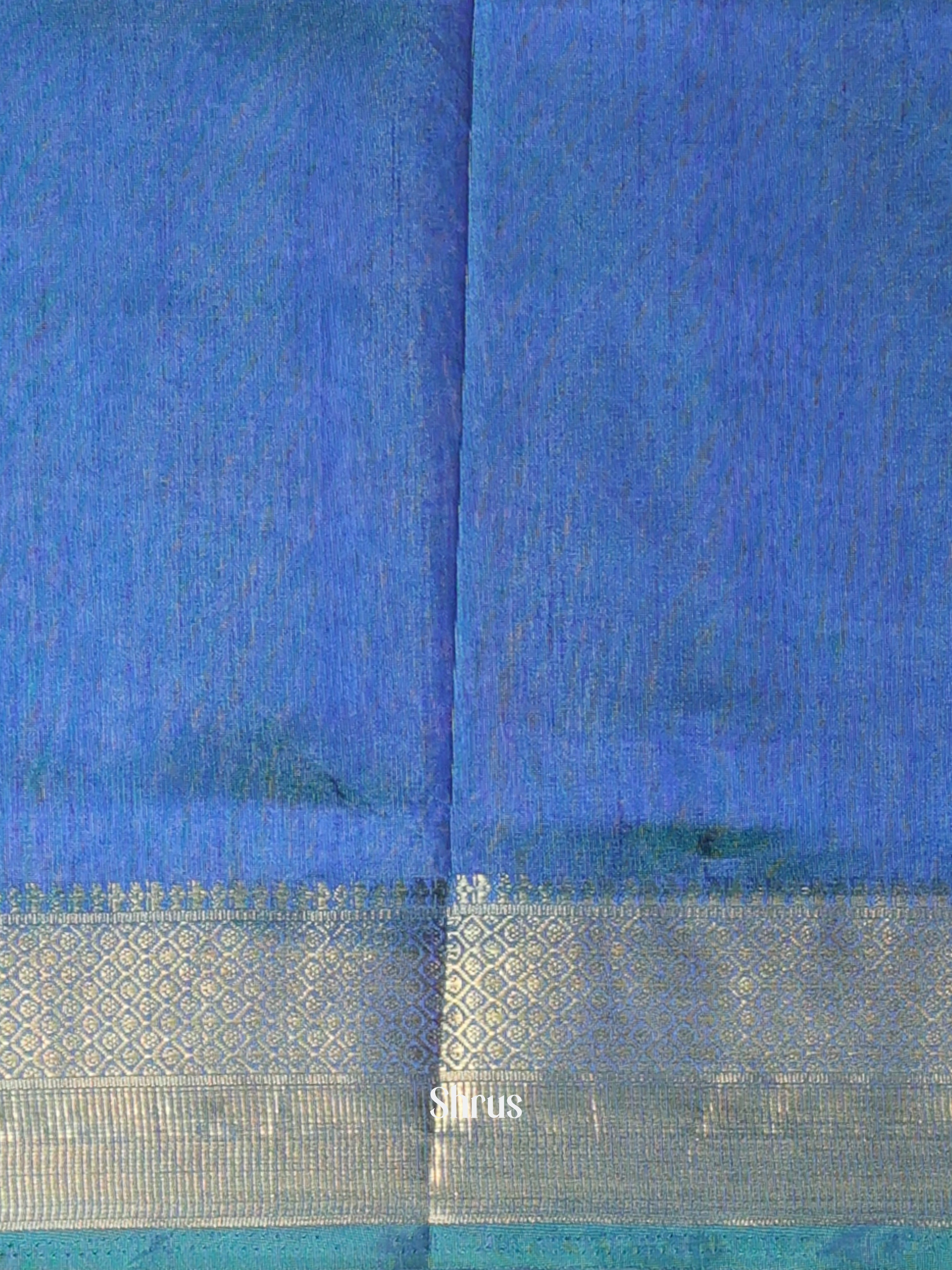 Green & Blue - Semi Patola Saree - Shop on Shrus.com