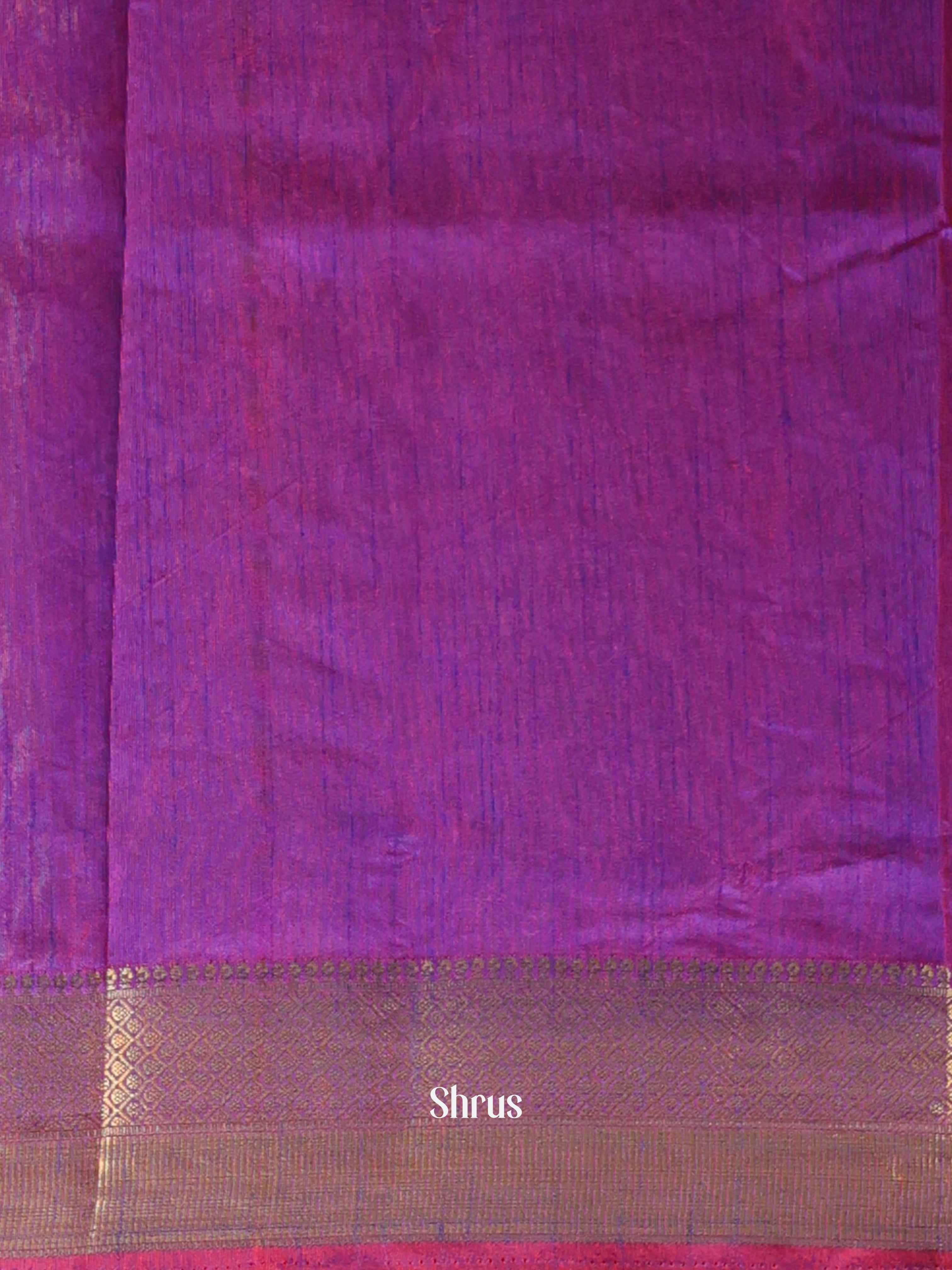 Red & Purple - Semi Patola Saree