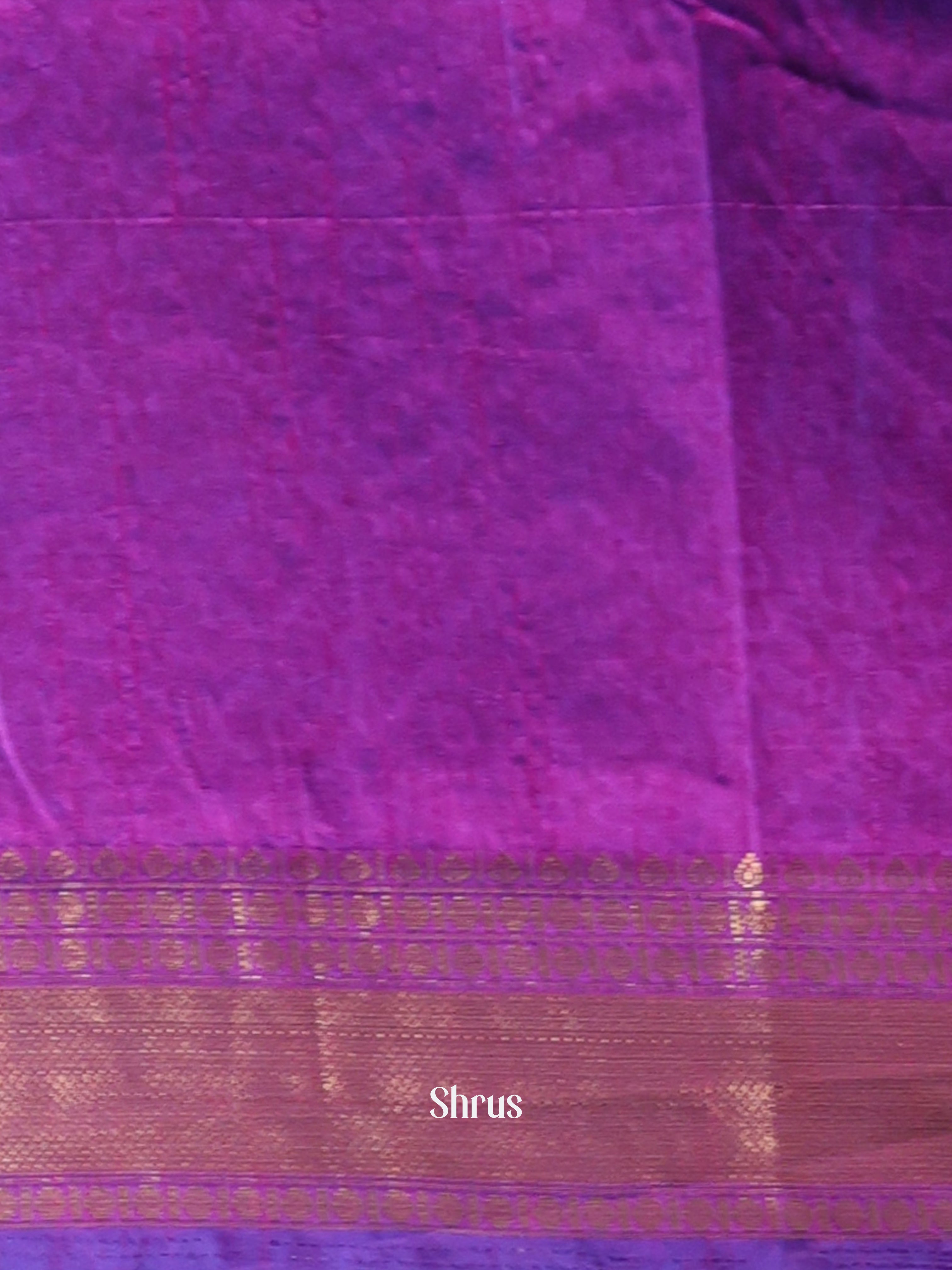 Blue & Purple - Semi Patola Saree