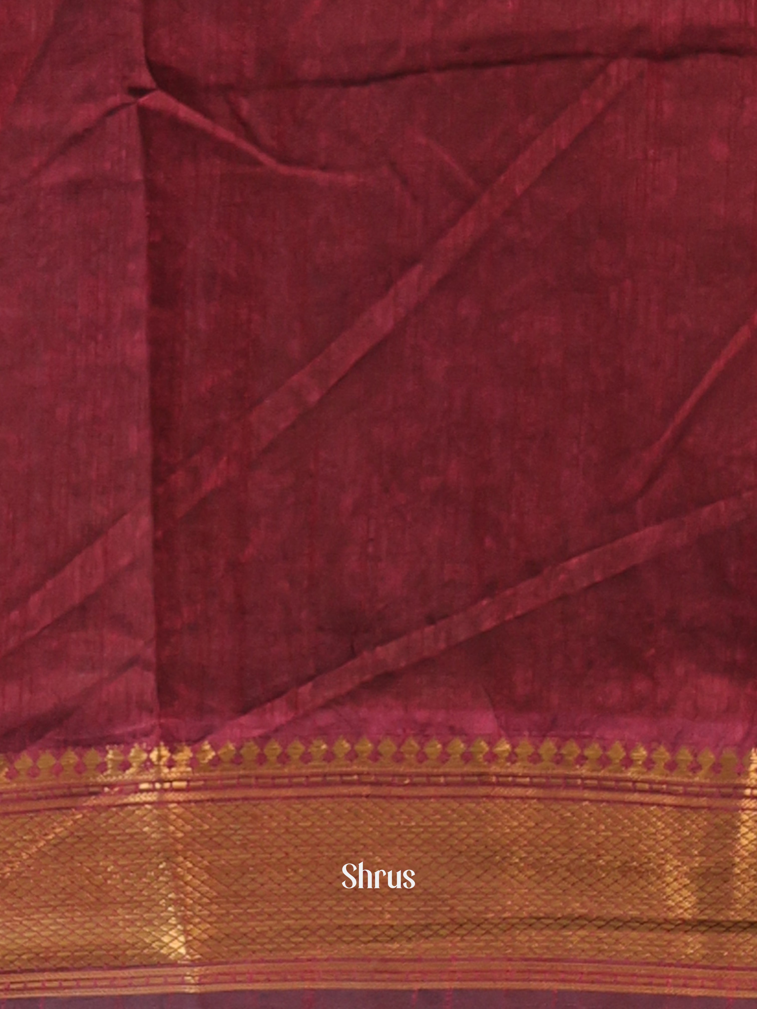 Red & Brown - Semi Patola Saree - Shop on Shrus.com