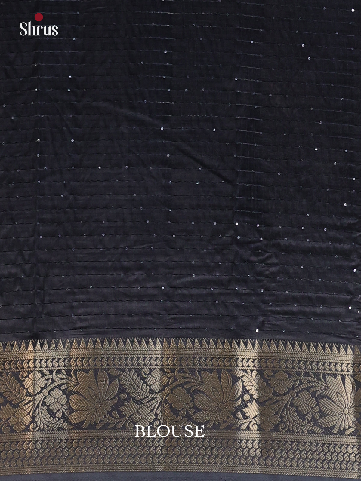 Black - Semi Tussar Saree