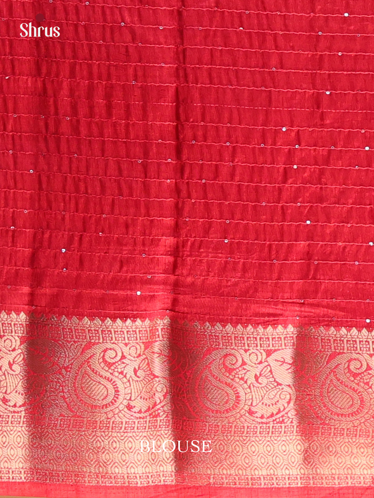 Red - Semi Tussar Saree