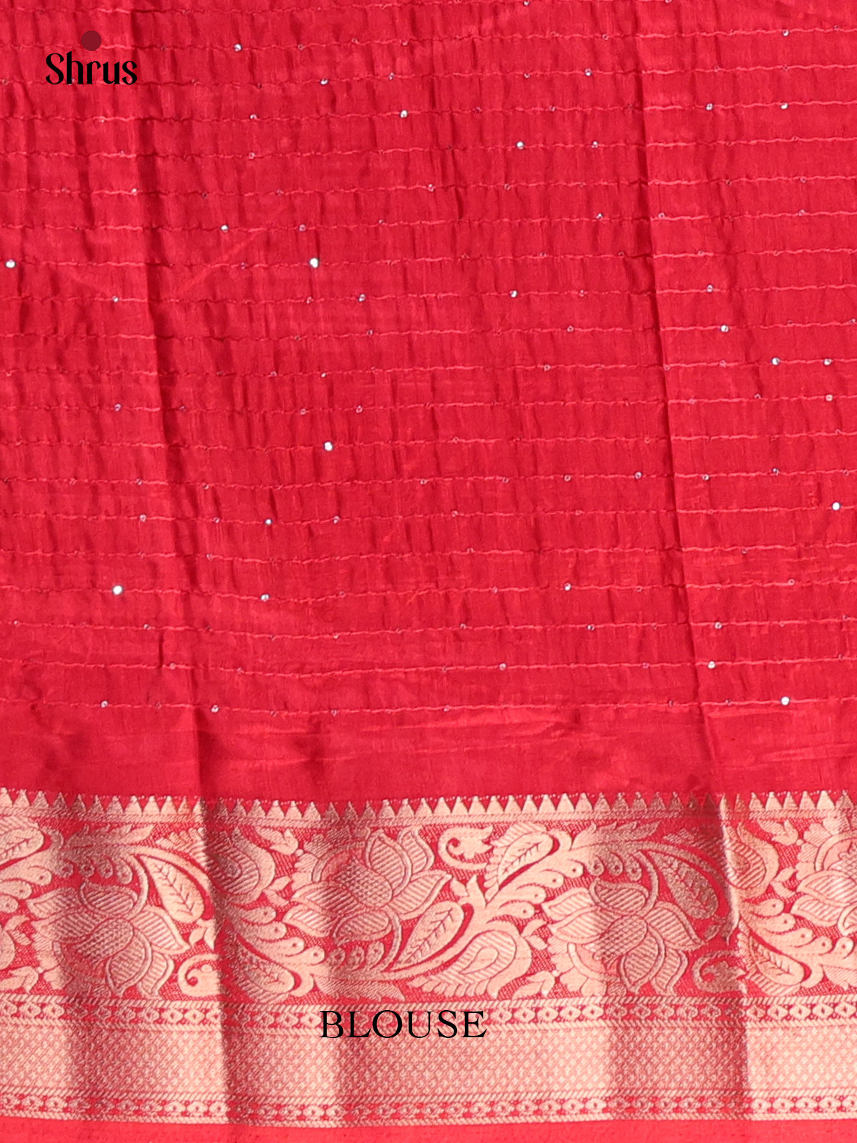 Red - Semi Tussar Saree