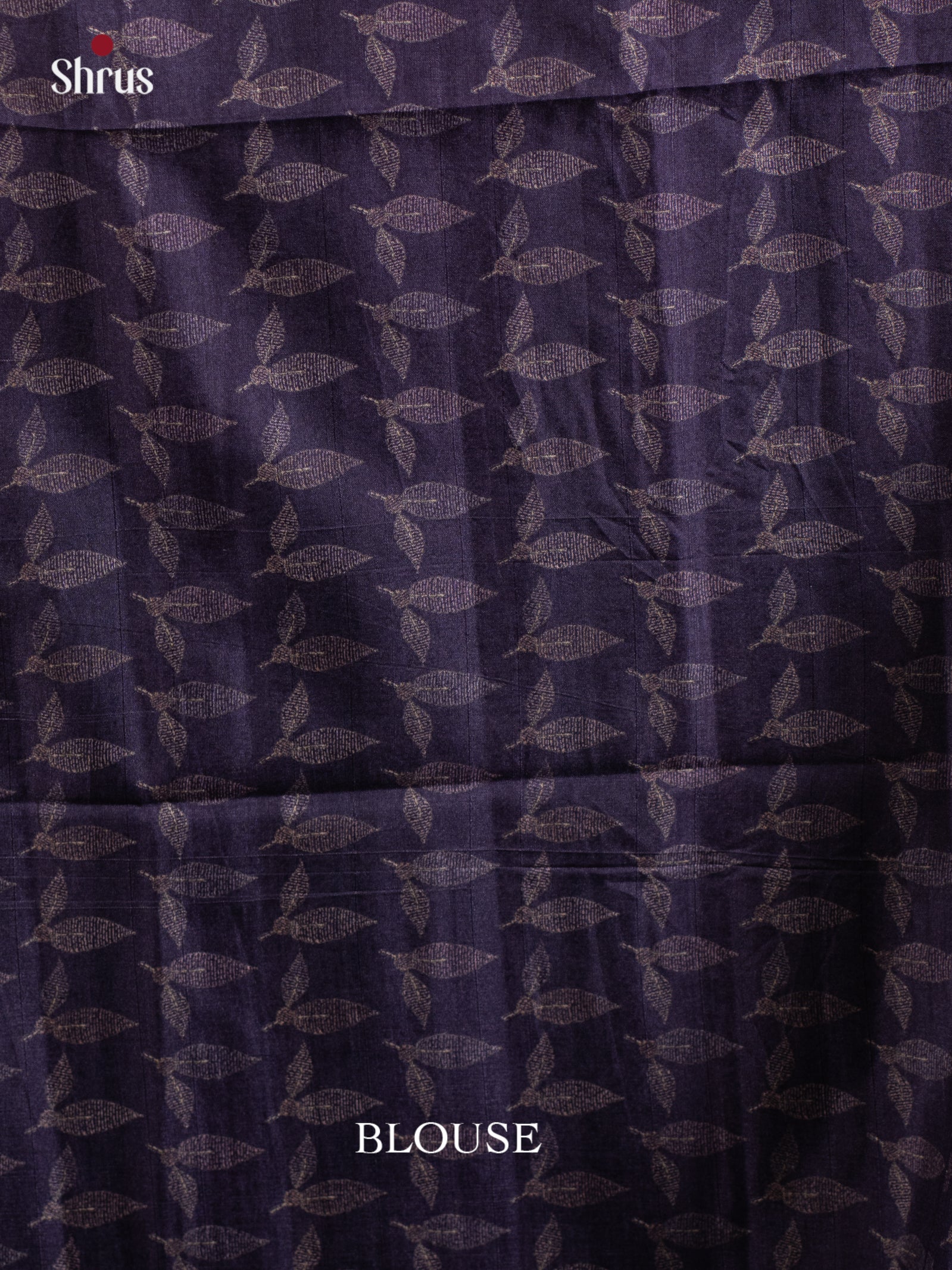 Violet - Printed Tussar Saree