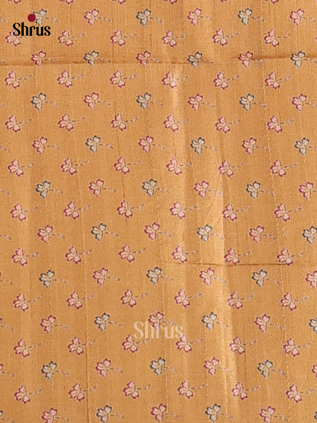 Mehandi green - Printed Tussar - CKS21158 - Shop on Shrus.com