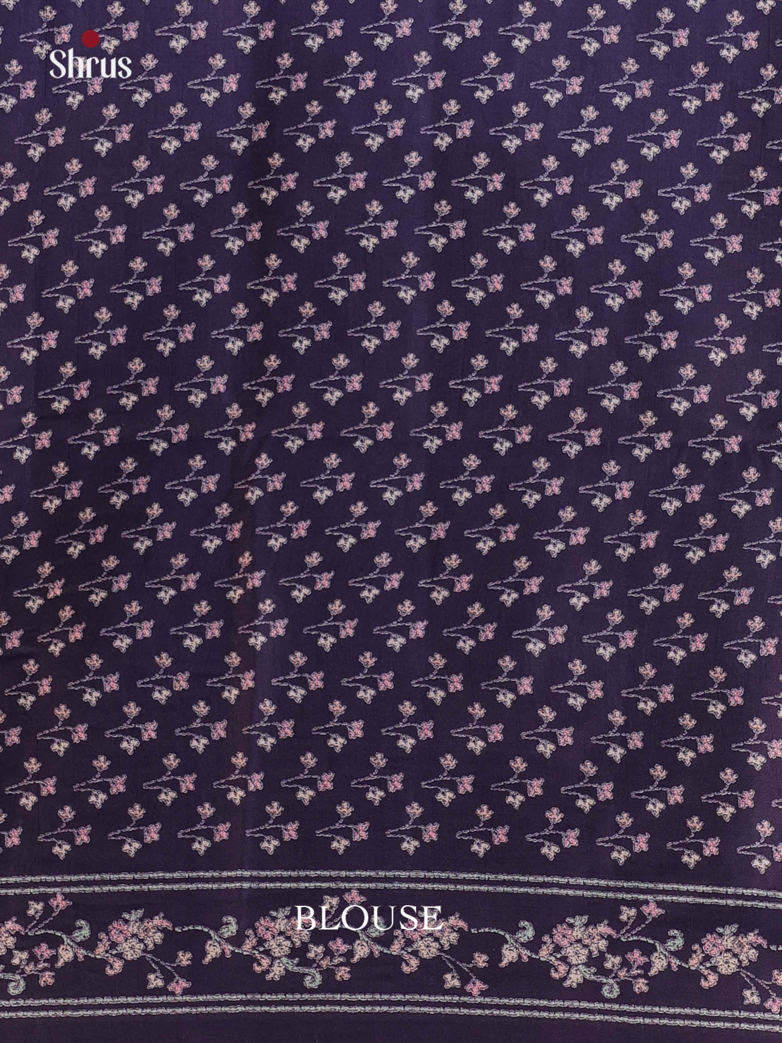 Violet - Printed Tussar Saree