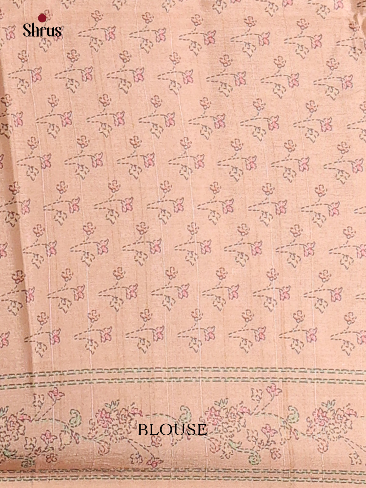 Cream - Printed Tussar saree - CKS21163 - Shop on Shrus.com