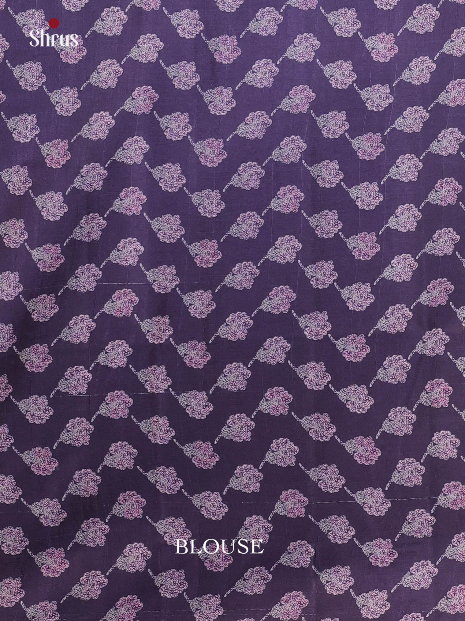 Violet - Printed Tussar Saree