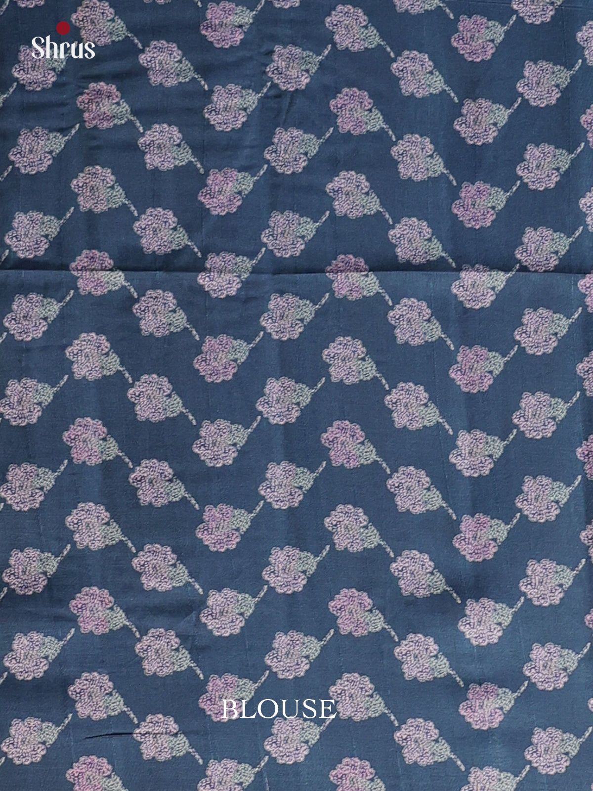 Blue - Printed Tussar Saree - Shop on Shrus.com