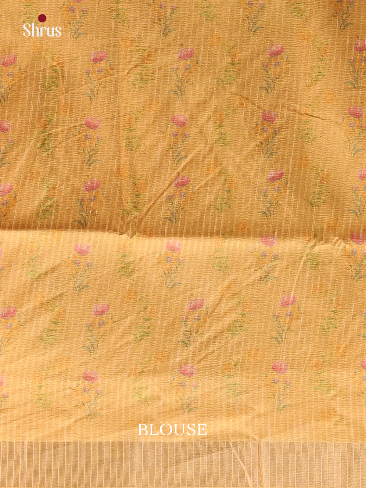 Pale Orange - Bamboo silk Saree