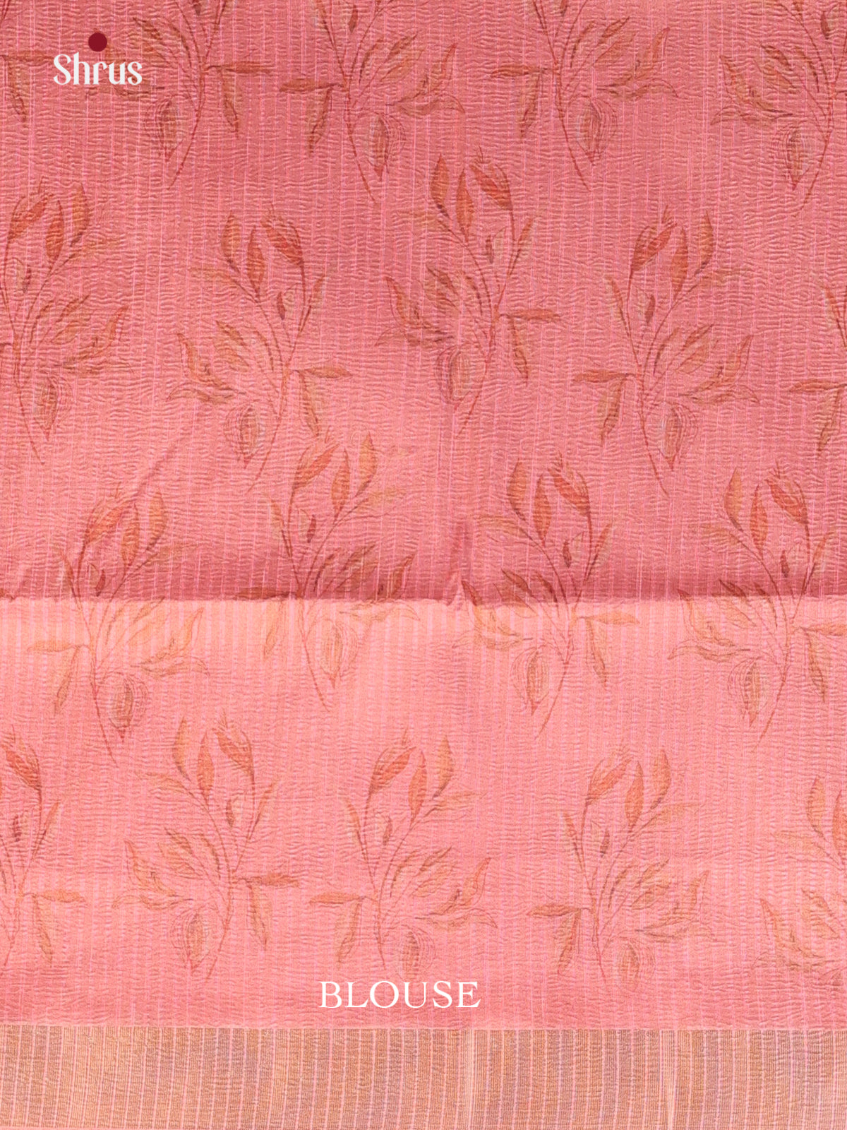 Pink- Bamboo silk Saree