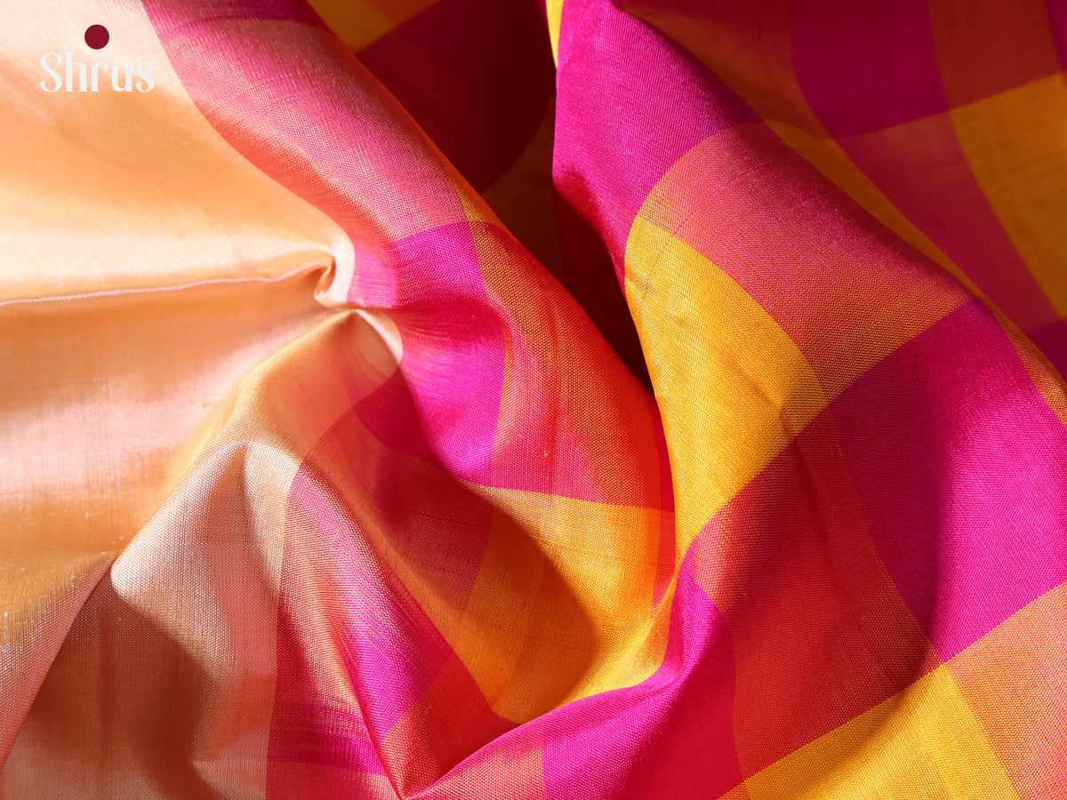Sandal & Pink  - Soft Silk Saree - Shop on Shrus.com