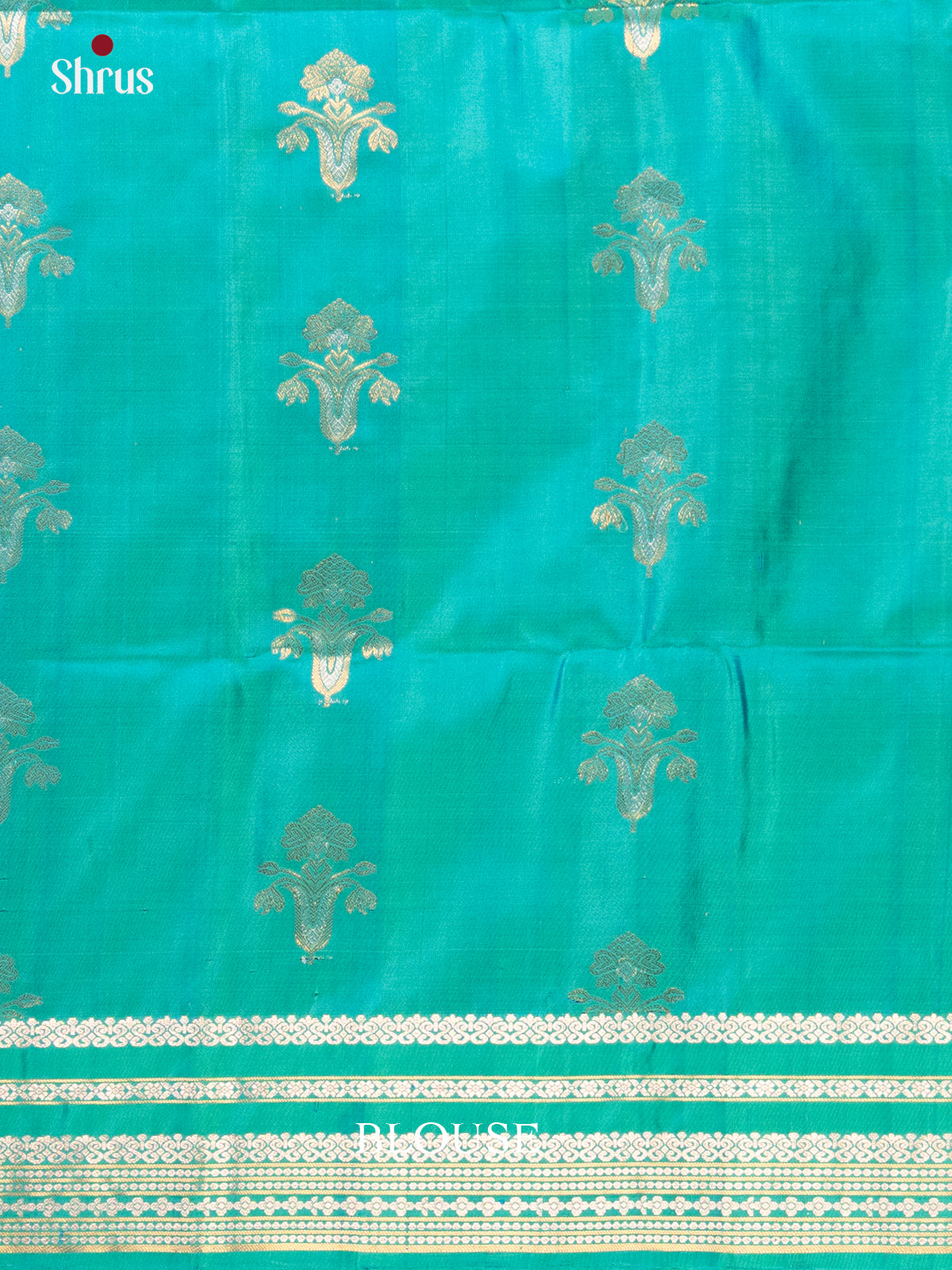 Blue &  Green - Soft Silk Saree