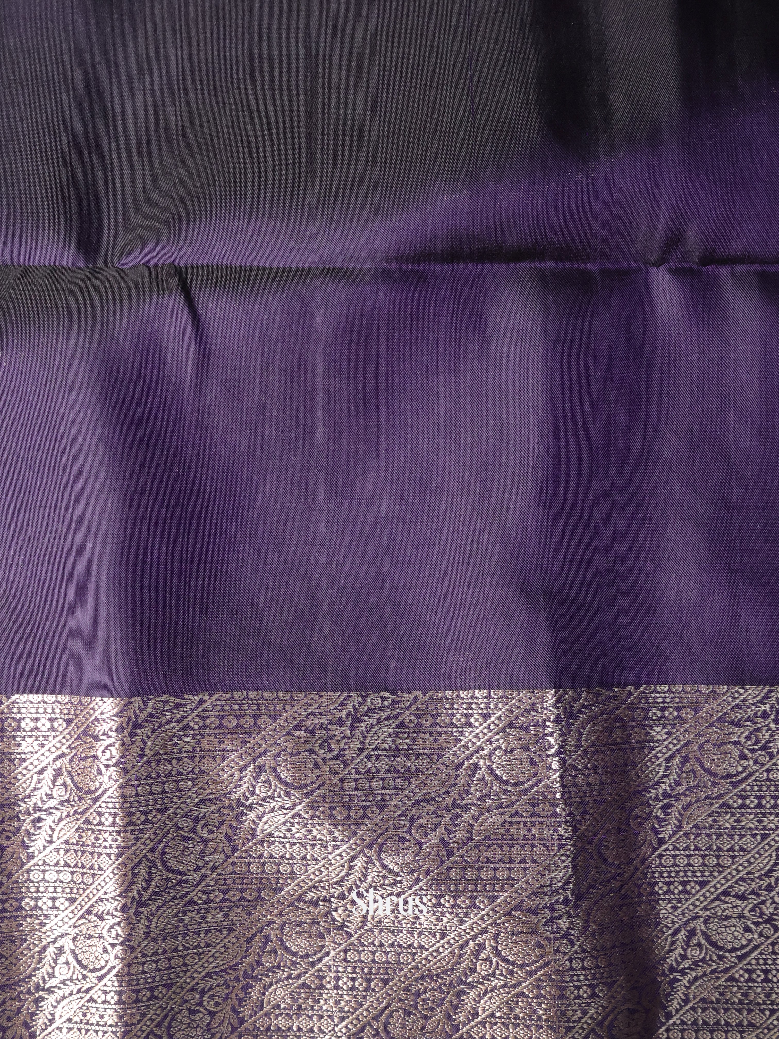 Purple & Violet - Soft Silk Saree