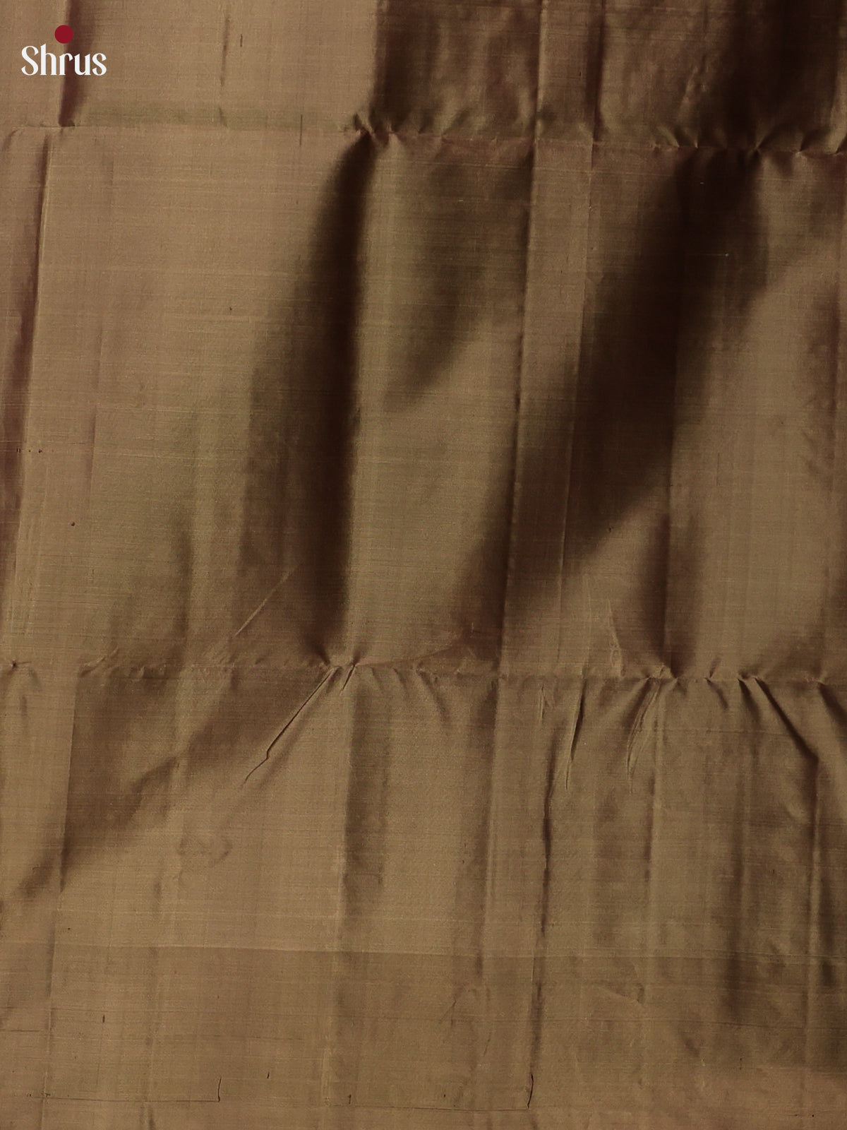 Brown & Green - Soft Silk Saree