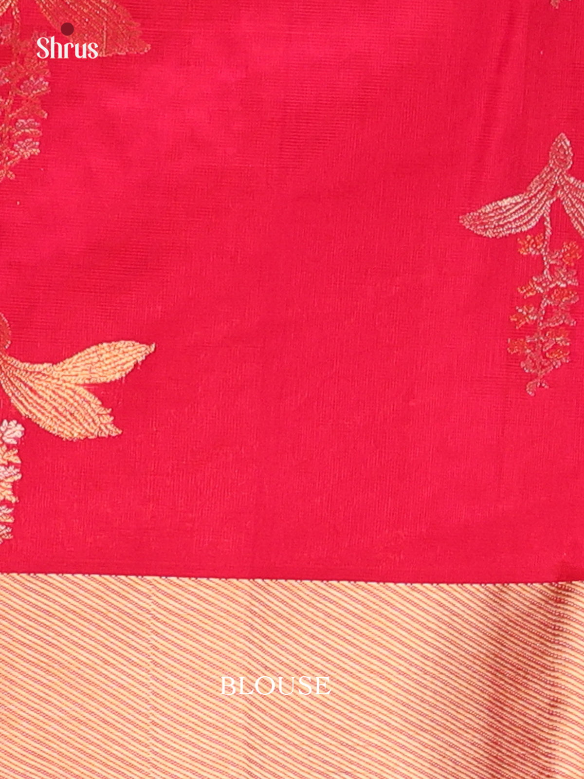 Pink & Red - Soft Silk Saree